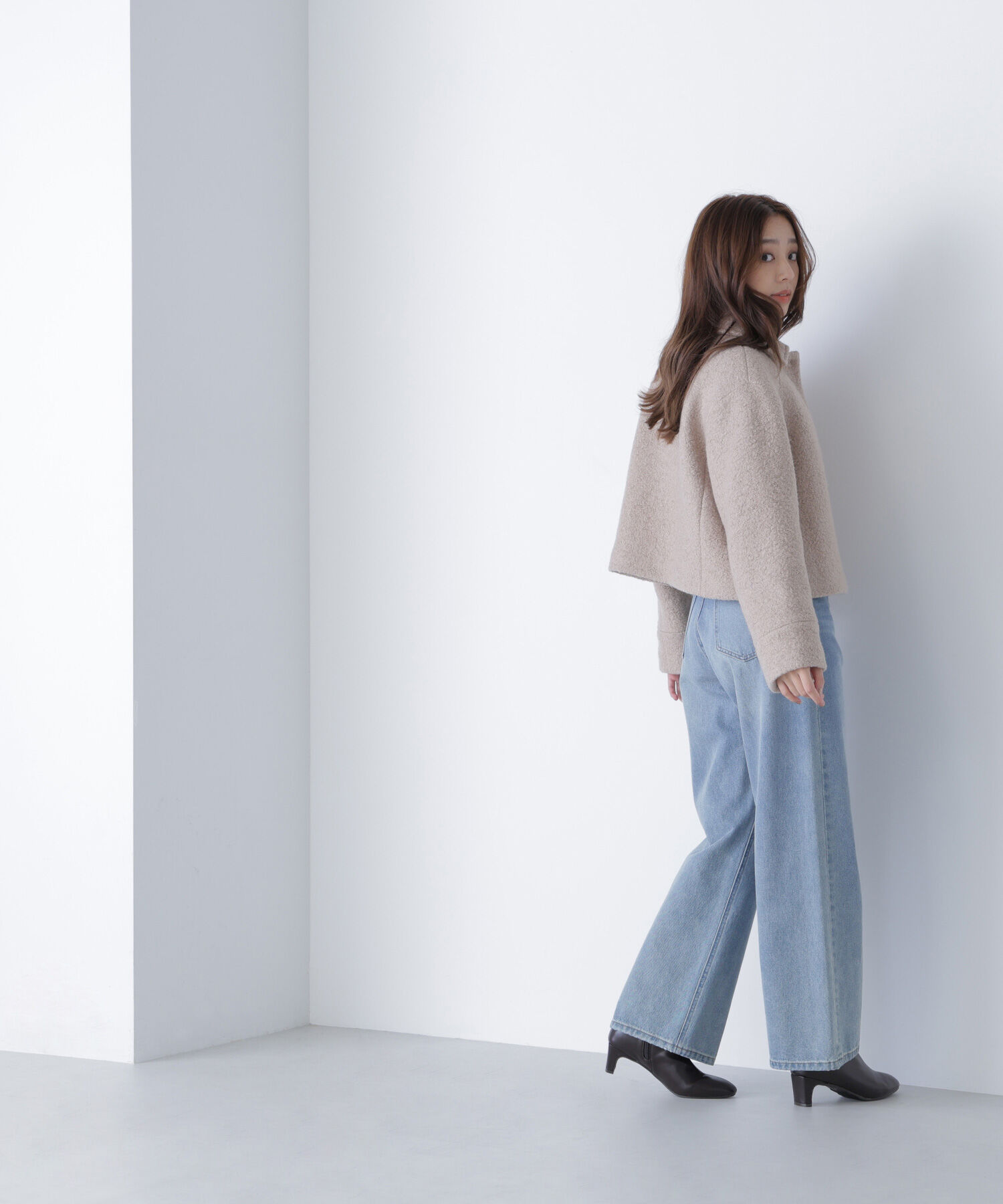  「ステンカラーショートブルゾン」|ブルゾン・スタジャン|