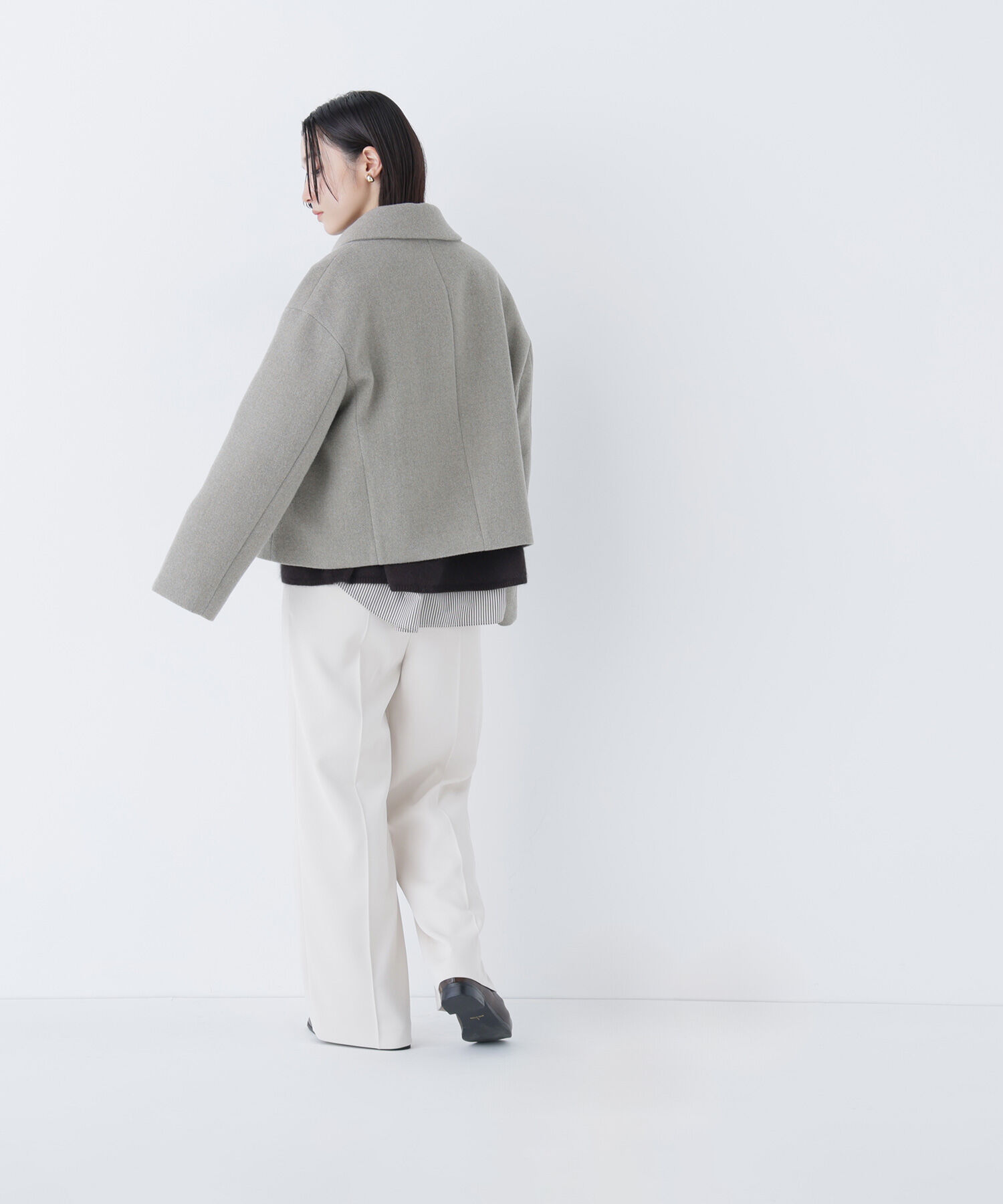  「メタルディティールタックワイドパンツ」|その他|