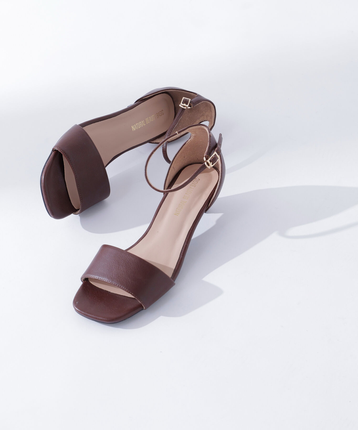  「ワイドカバードサンダル」|その他|ブラウン
