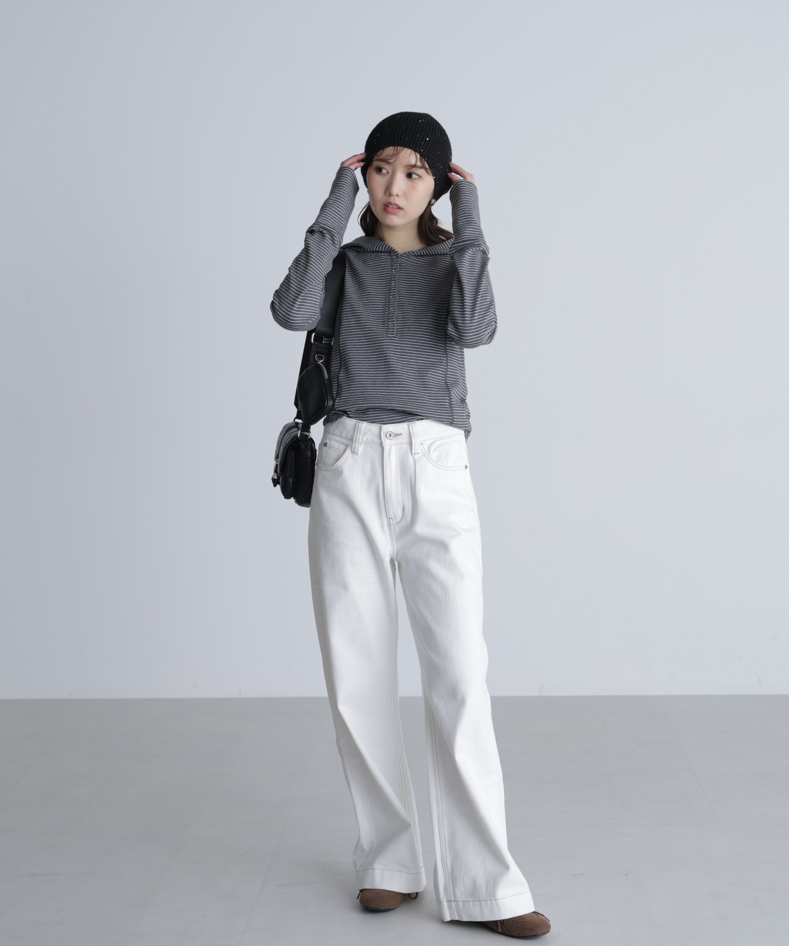  「[低身長サイズ/Sシリーズ]ベーシックワイドデニムパンツ」|その他|