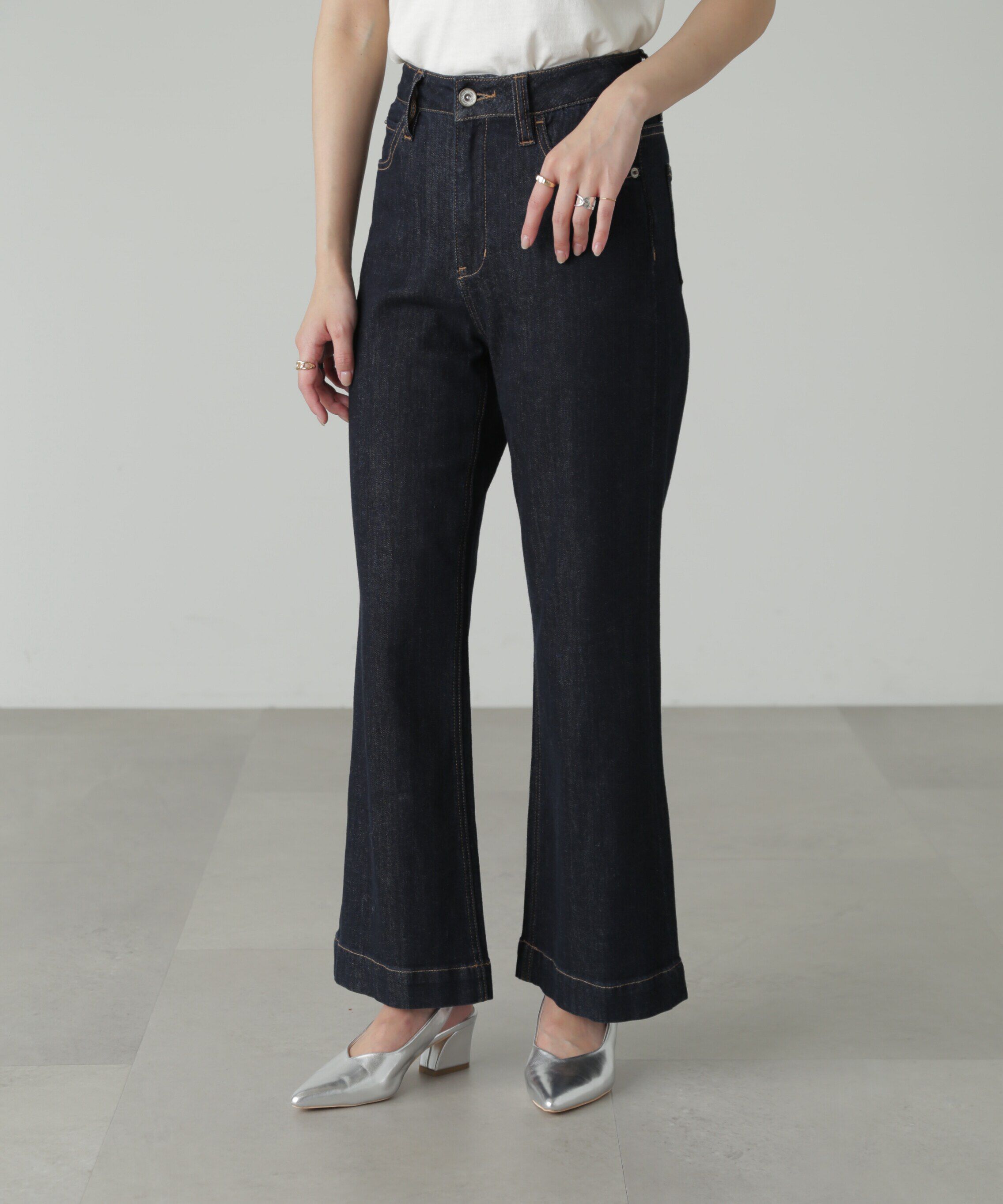  「[低身長サイズ/Sシリーズ]ベーシックワイドデニムパンツ」|その他|