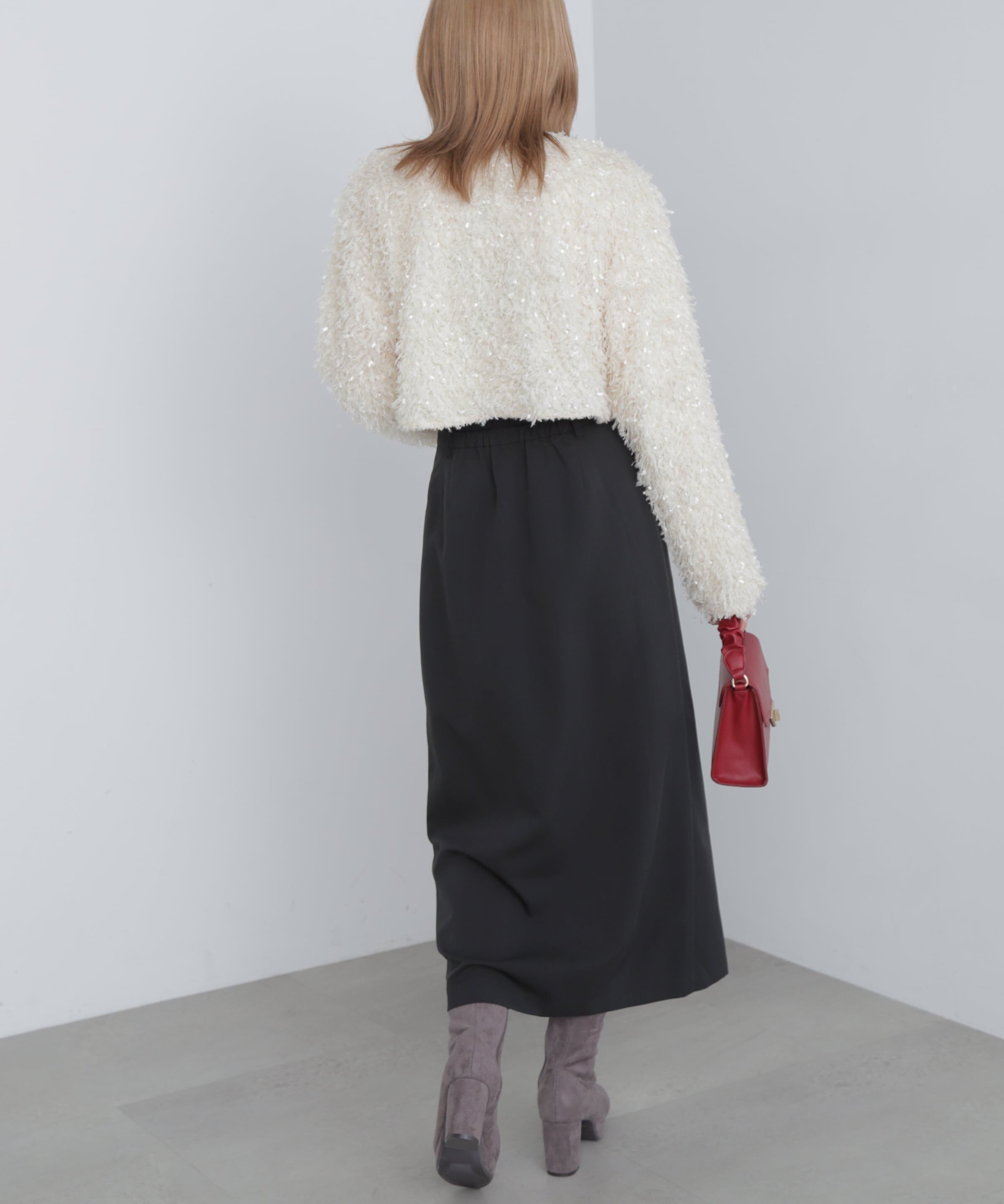  「ラップ風ナロースカート」|スカート|