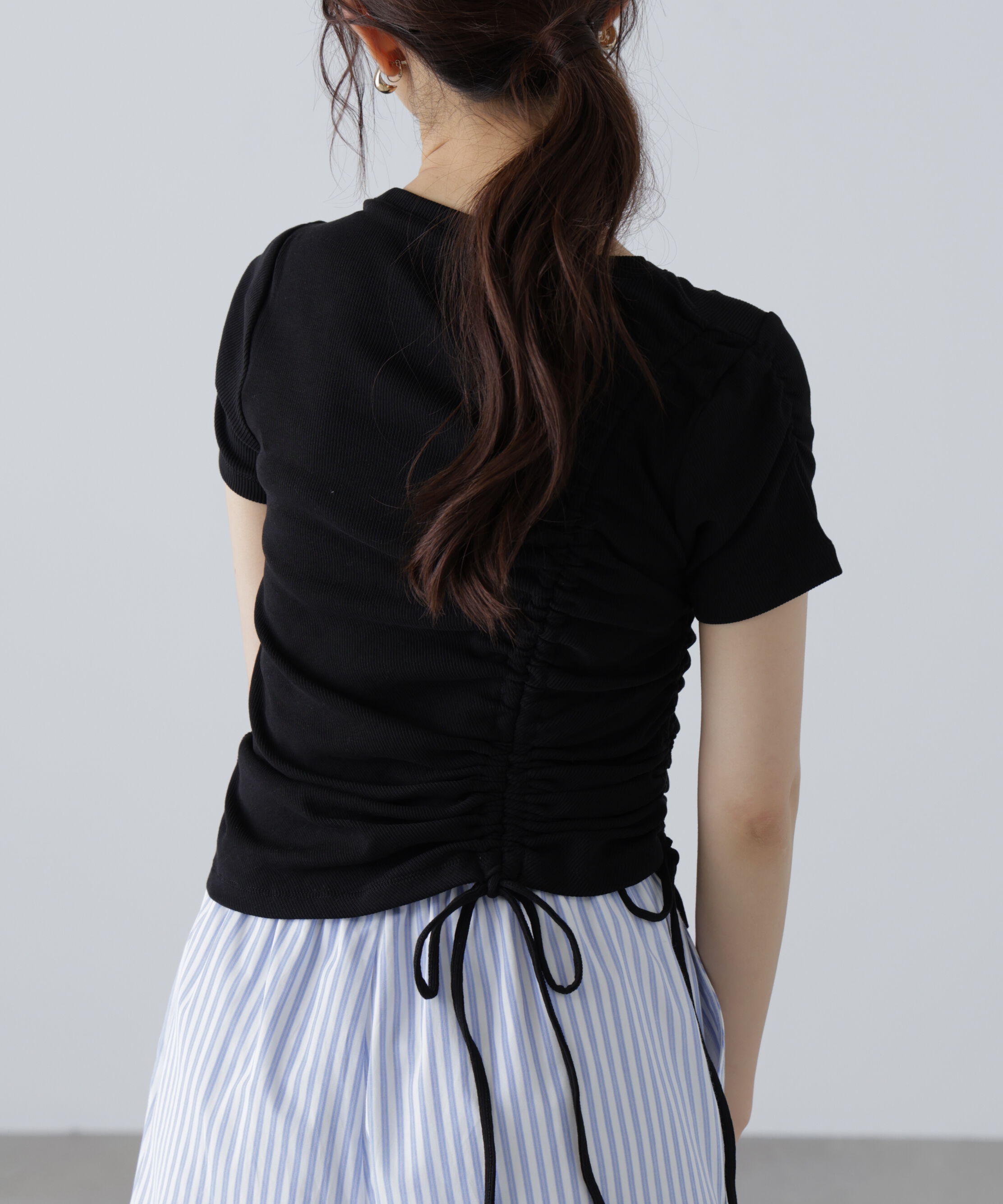  「アシメドロストリブカットソー」|Tシャツ・カットソー|