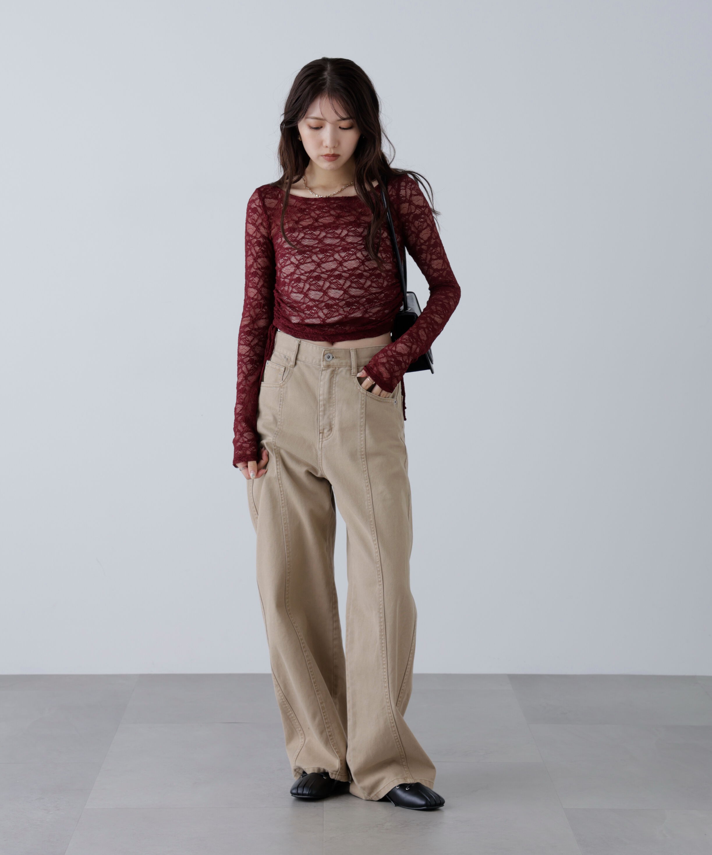  「サイドドロストレースカットソー」|Tシャツ・カットソー|