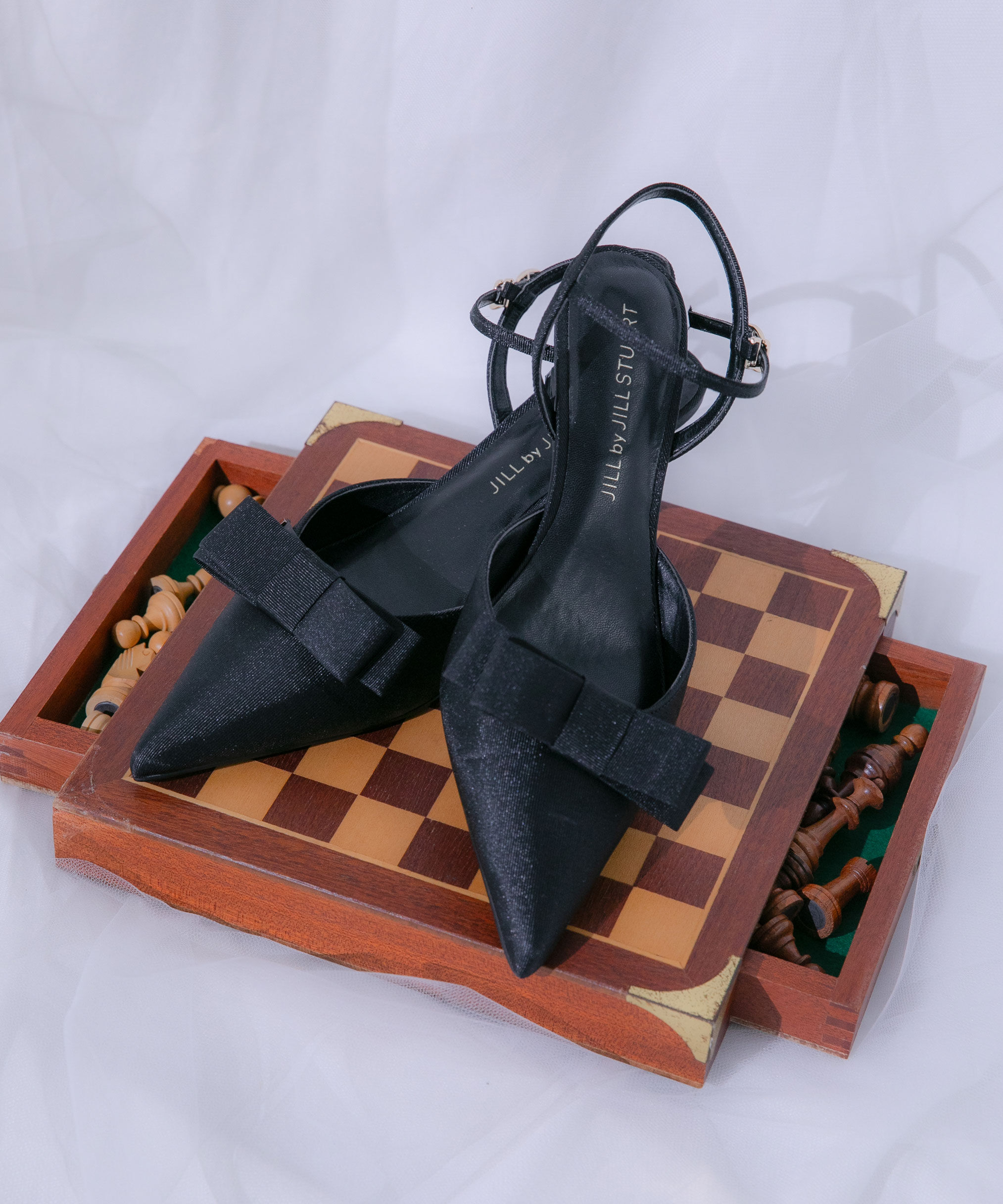  「グログランパンプス」|その他|ブラック