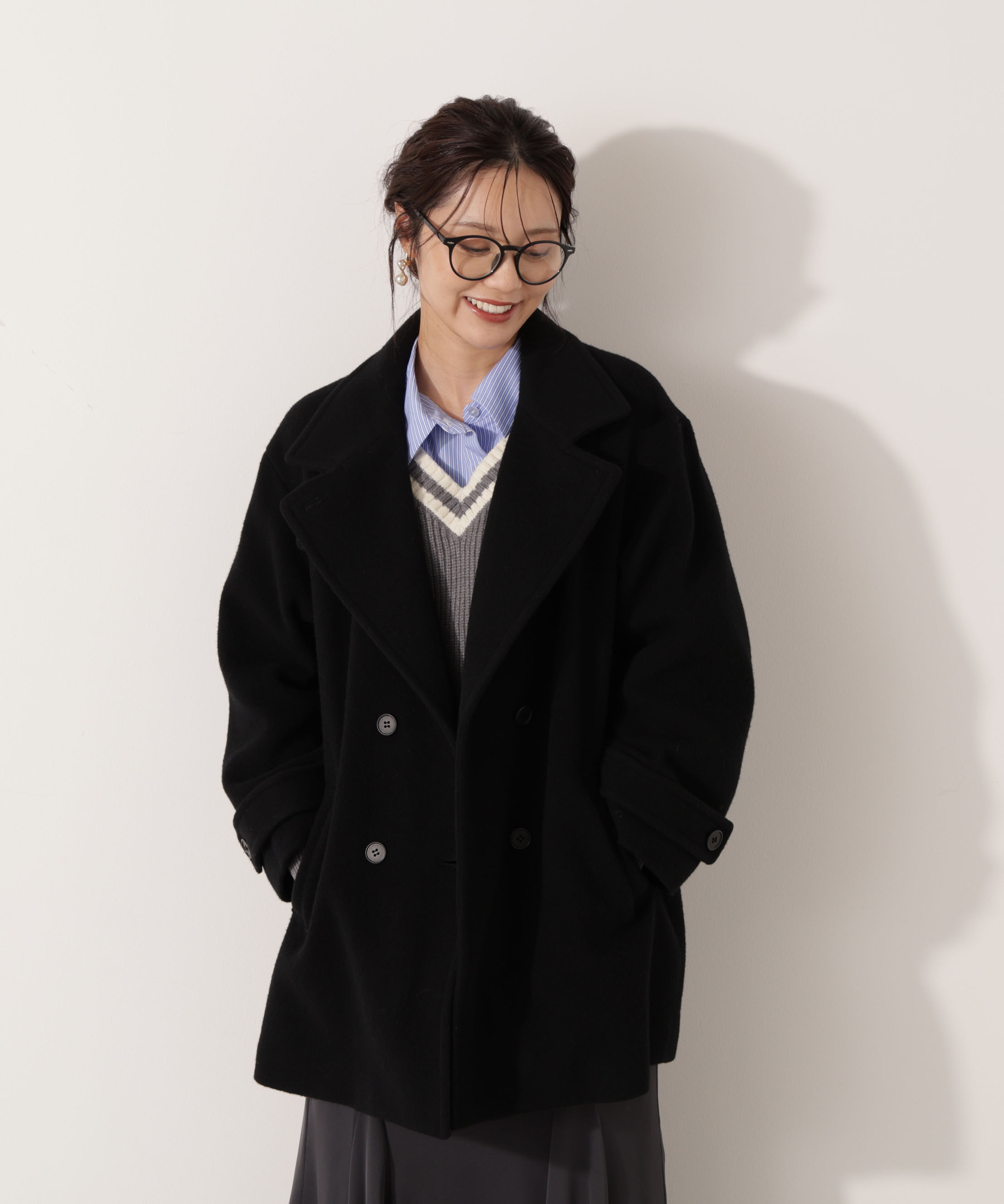 PROPORTION BODY DRESSING「2wayミドルコート 25AW」|ブルゾン・スタジャン|