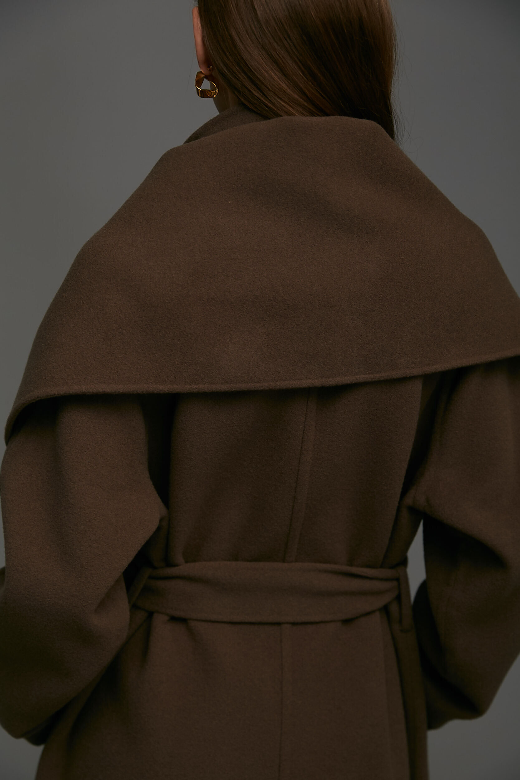  「ストール付きベルテッドリバーコート」|その他|