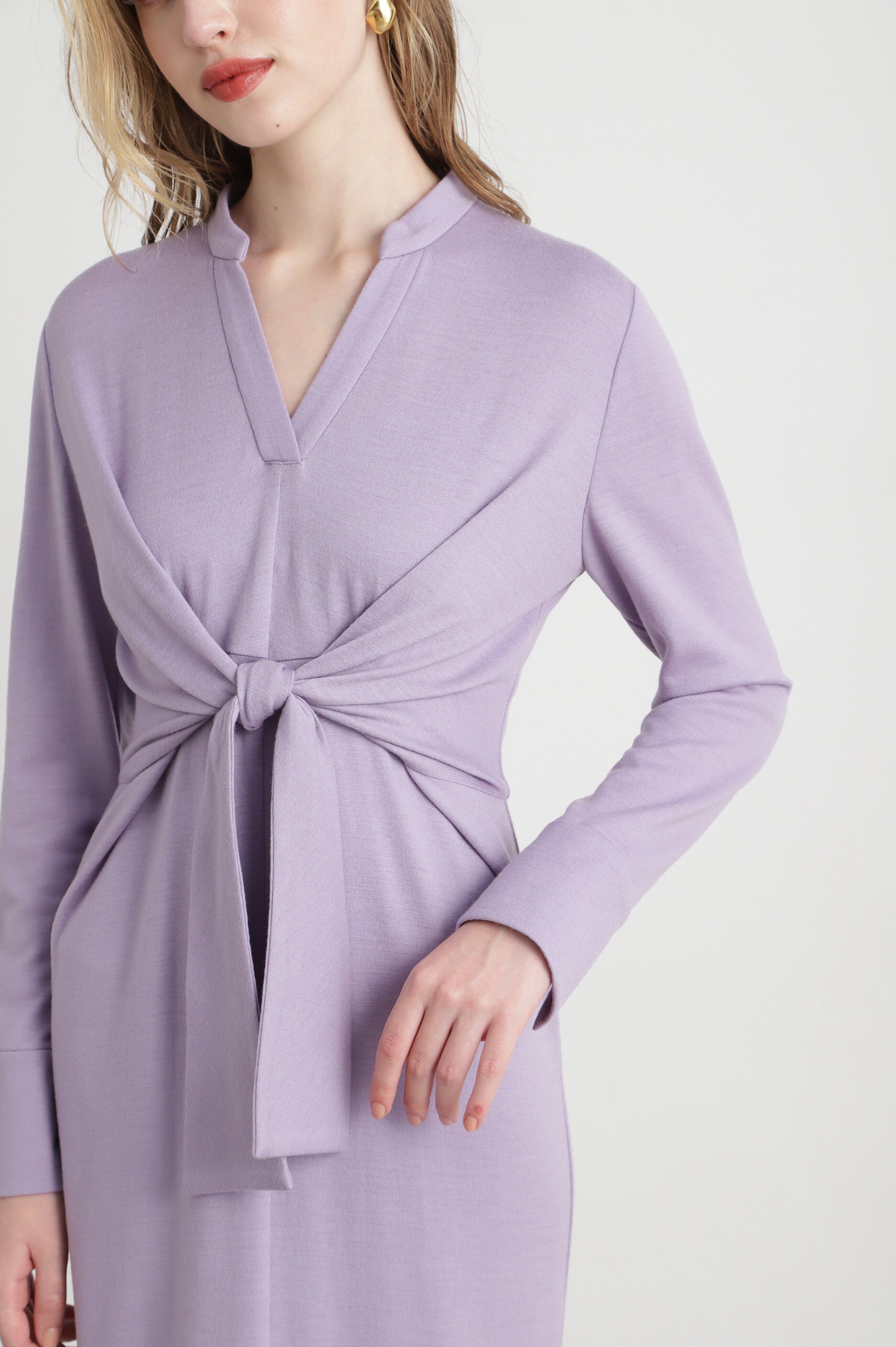  「◆ウエストリボンジャージワンピース」|ワンピース|