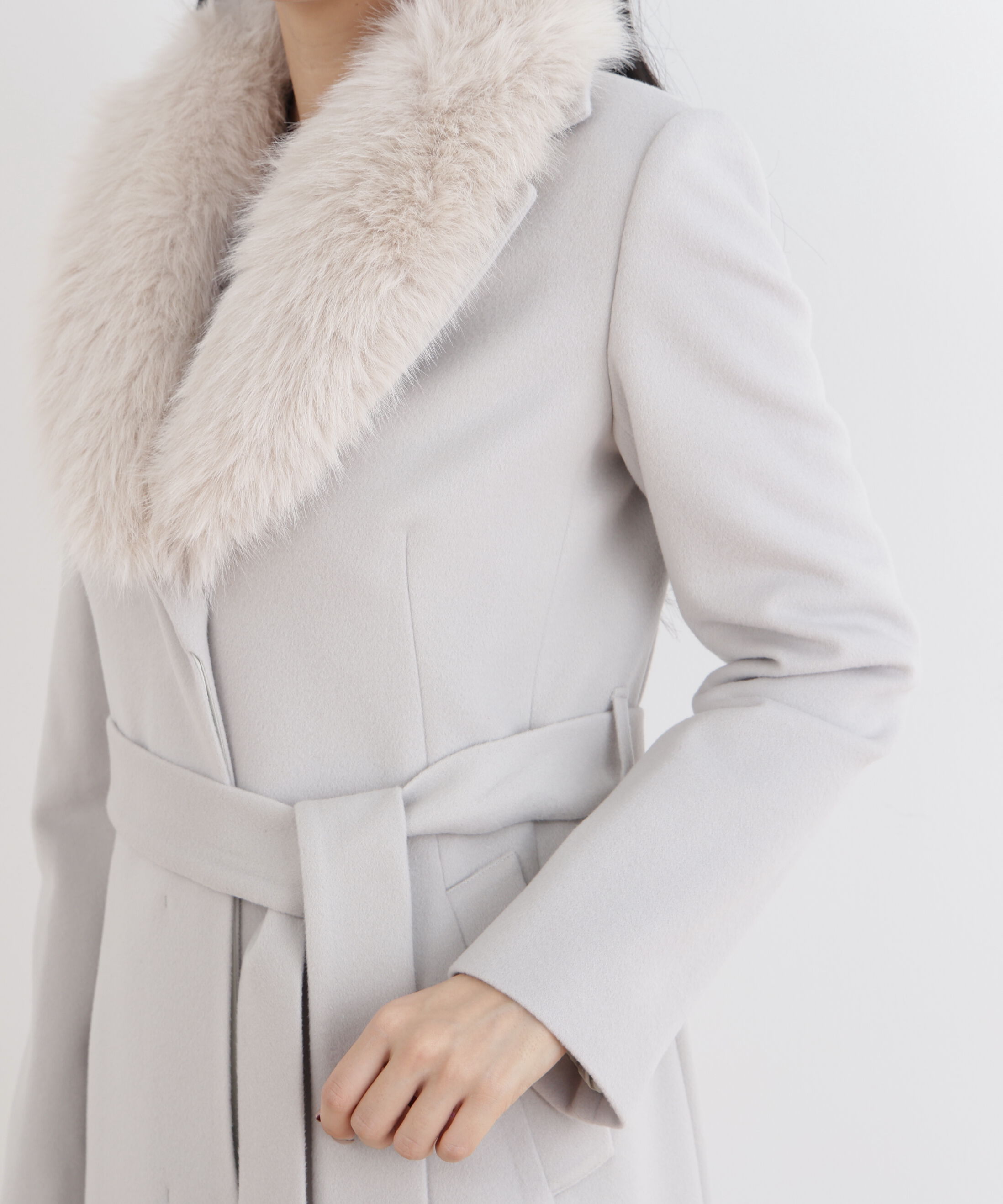  「カシミヤ混ベルテッドコート」|その他|