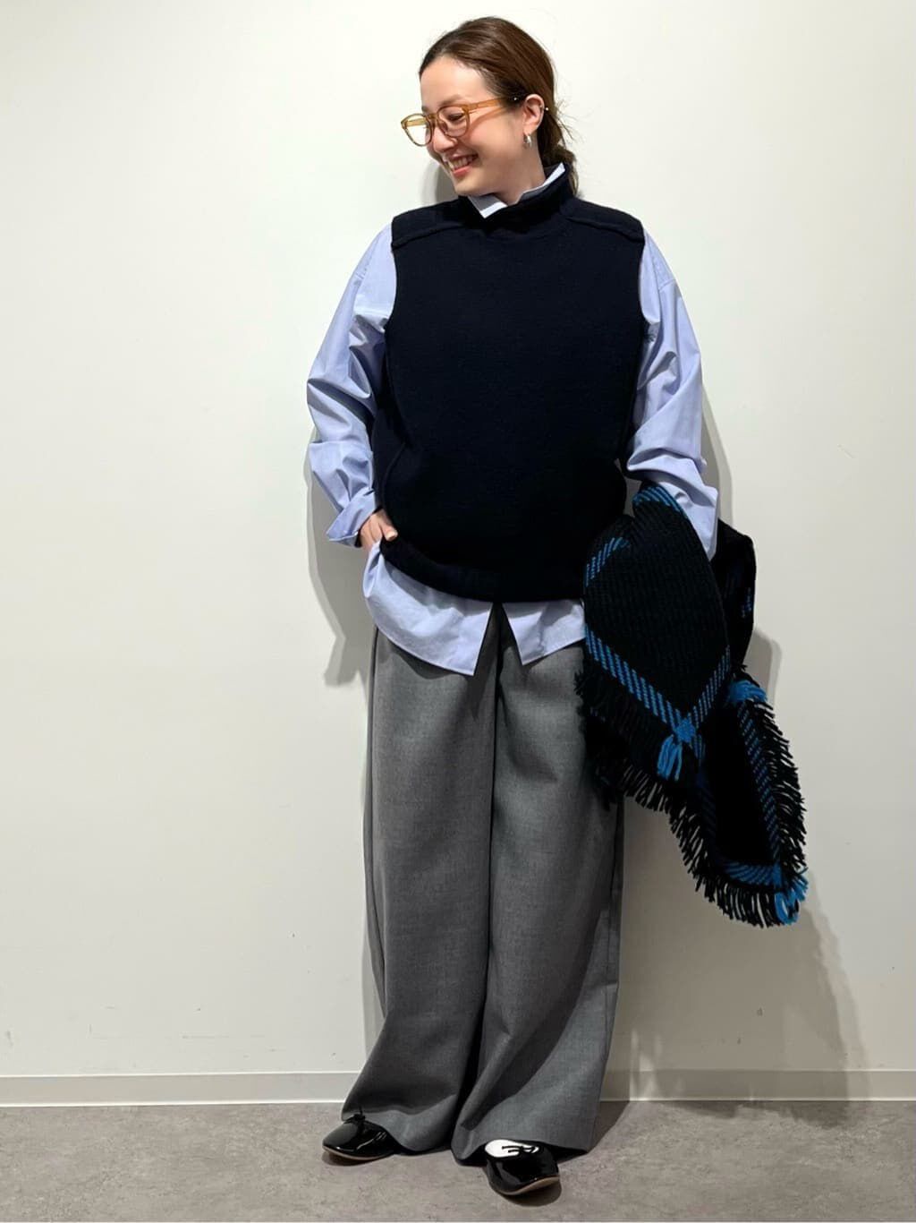  「◆アウトリンキングハイネックベスト」|ニット・セーター|