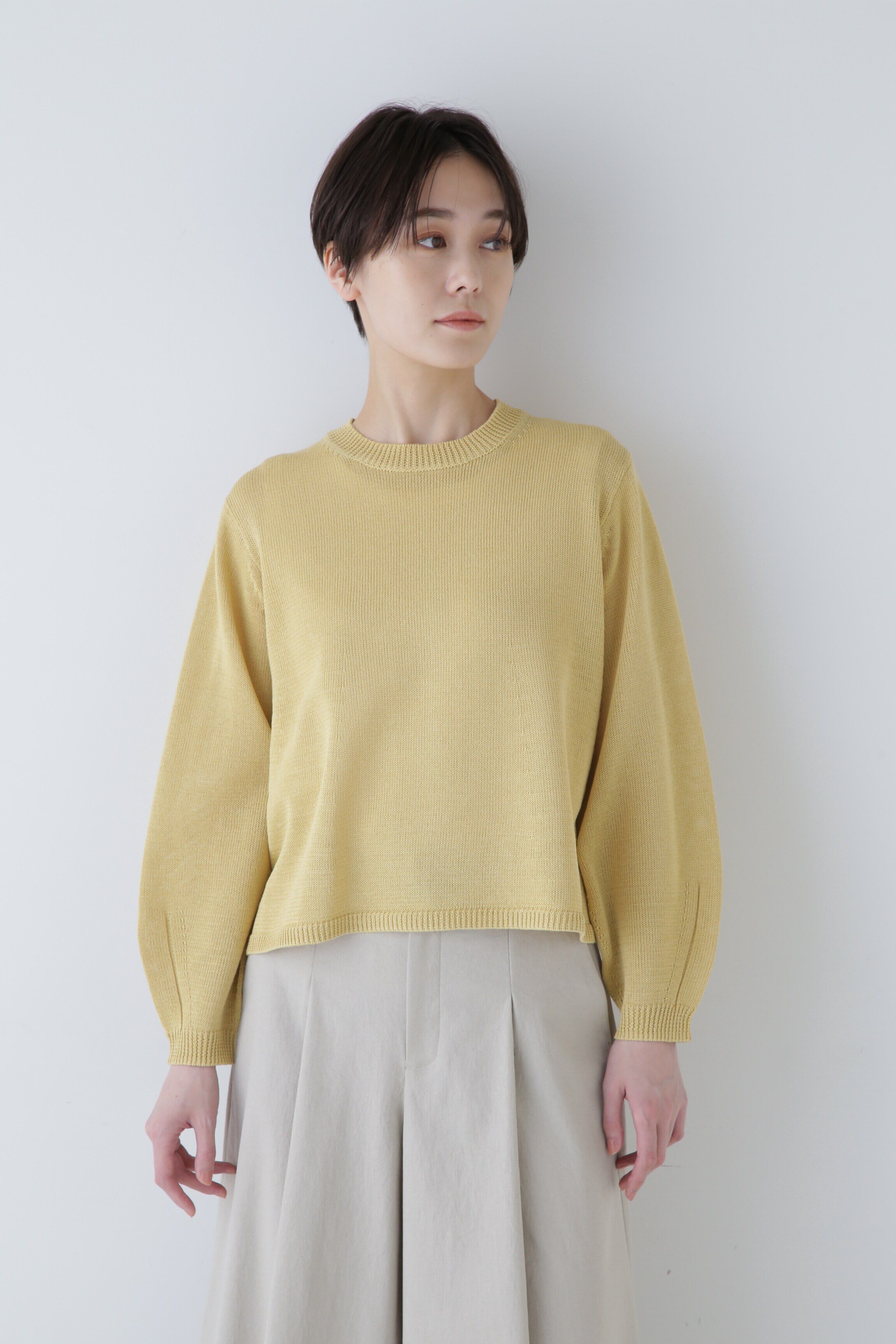  「◆ミドルゲージギマプルオーバー」|ニット・セーター|