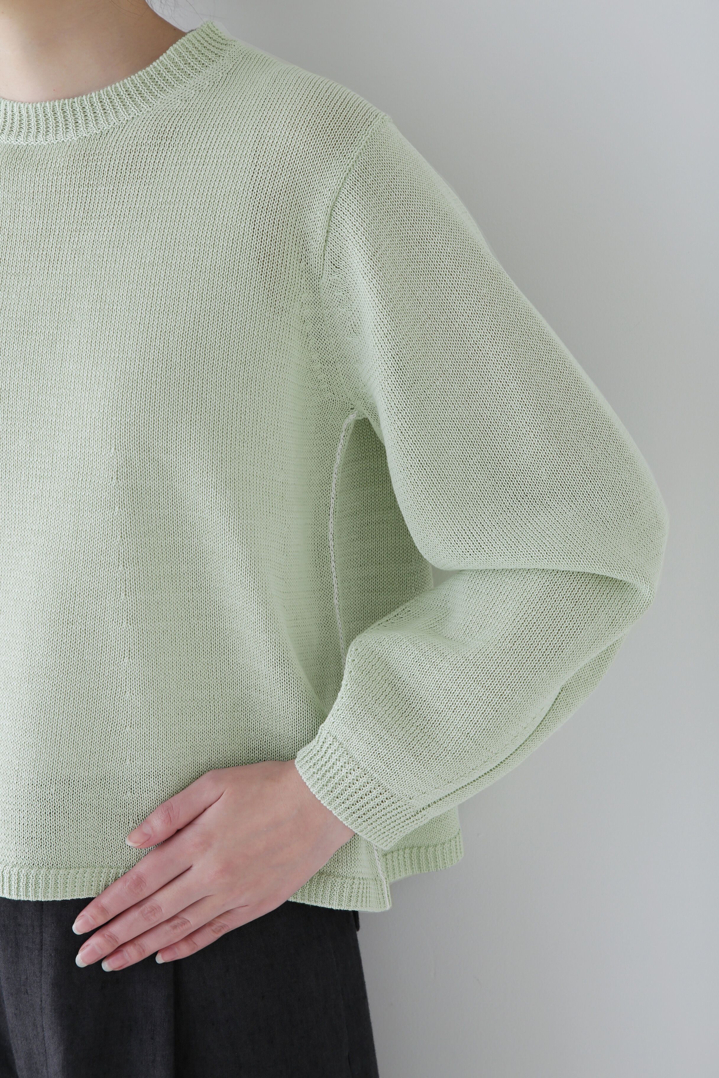  「◆ミドルゲージギマプルオーバー」|ニット・セーター|