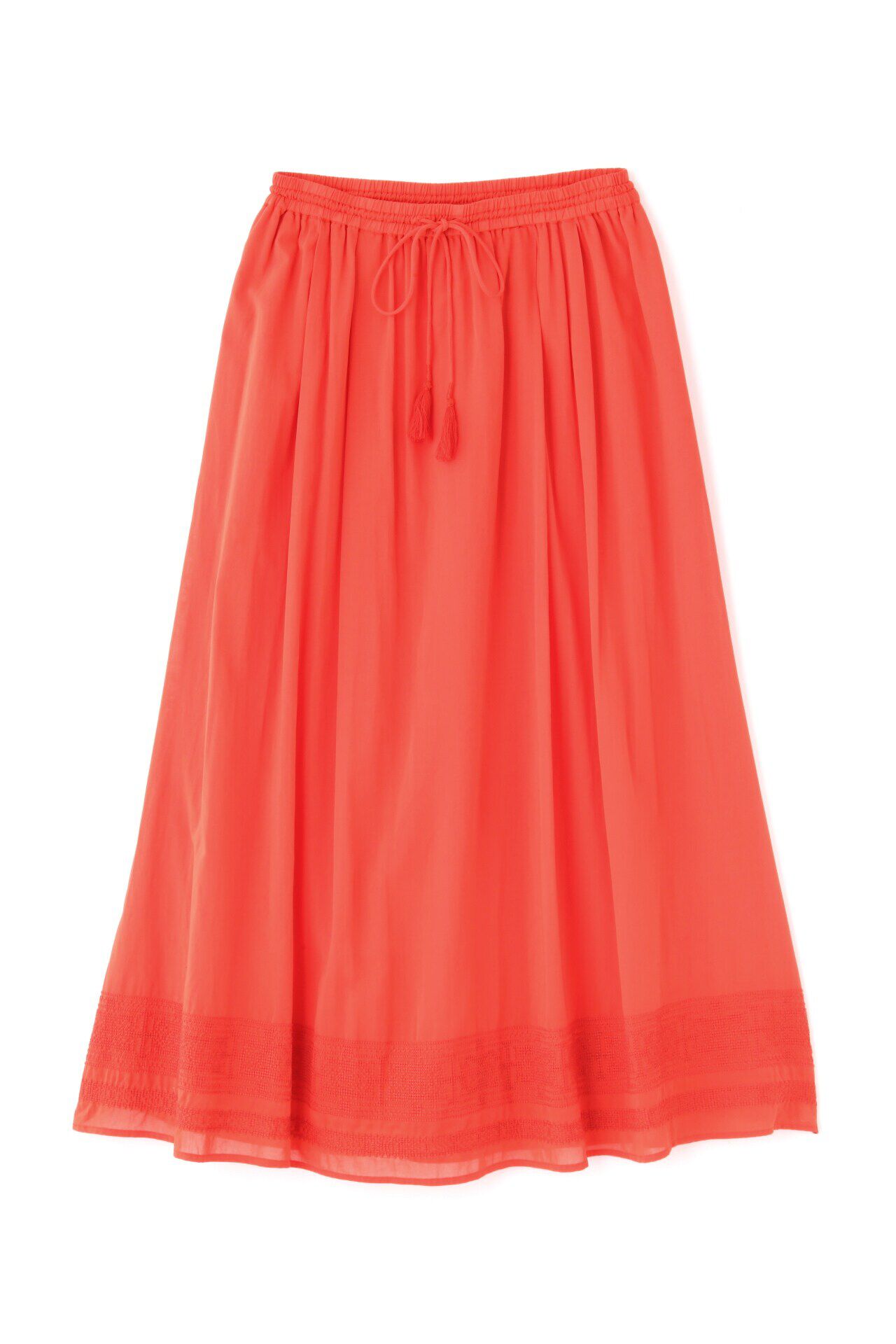  「◆インド刺繍コットンボイルスカート」|スカート|