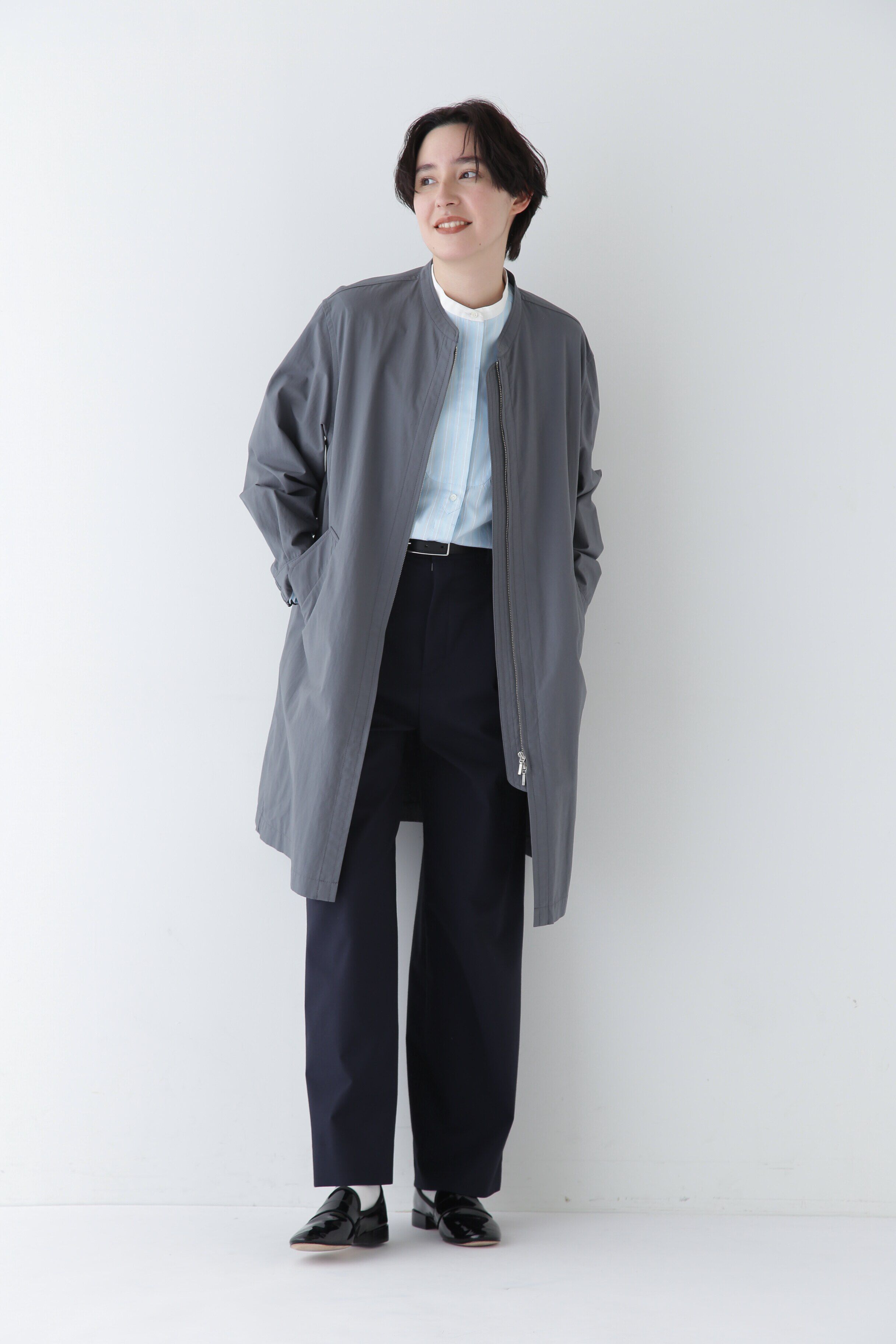  「◆Ｐレーヨン麻ポプリンマーベルトセミワイドパンツ」|その他|