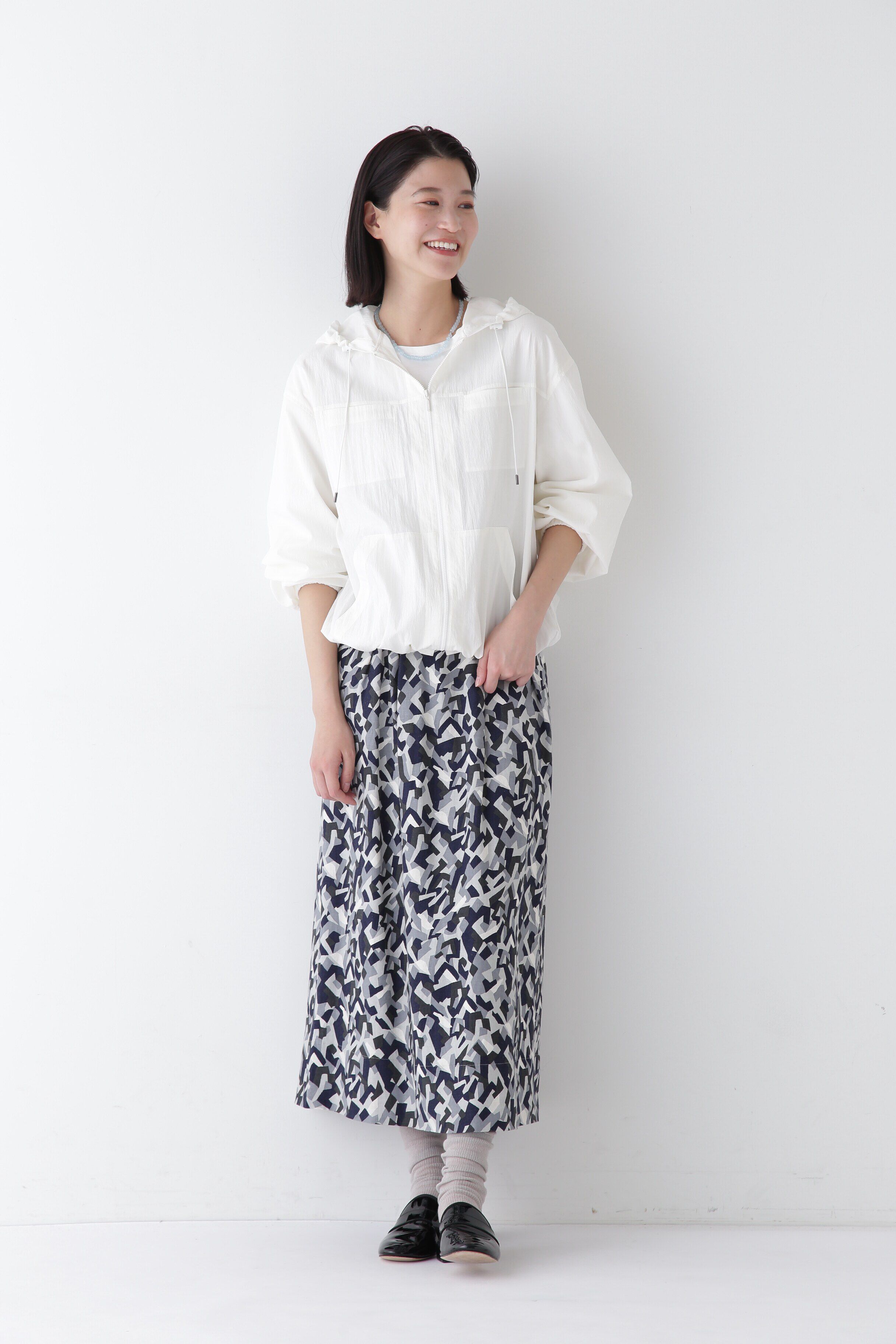  「◆コットンナイロンタイプライターシアーフーディーブルゾン」|ブルゾン・スタジャン|