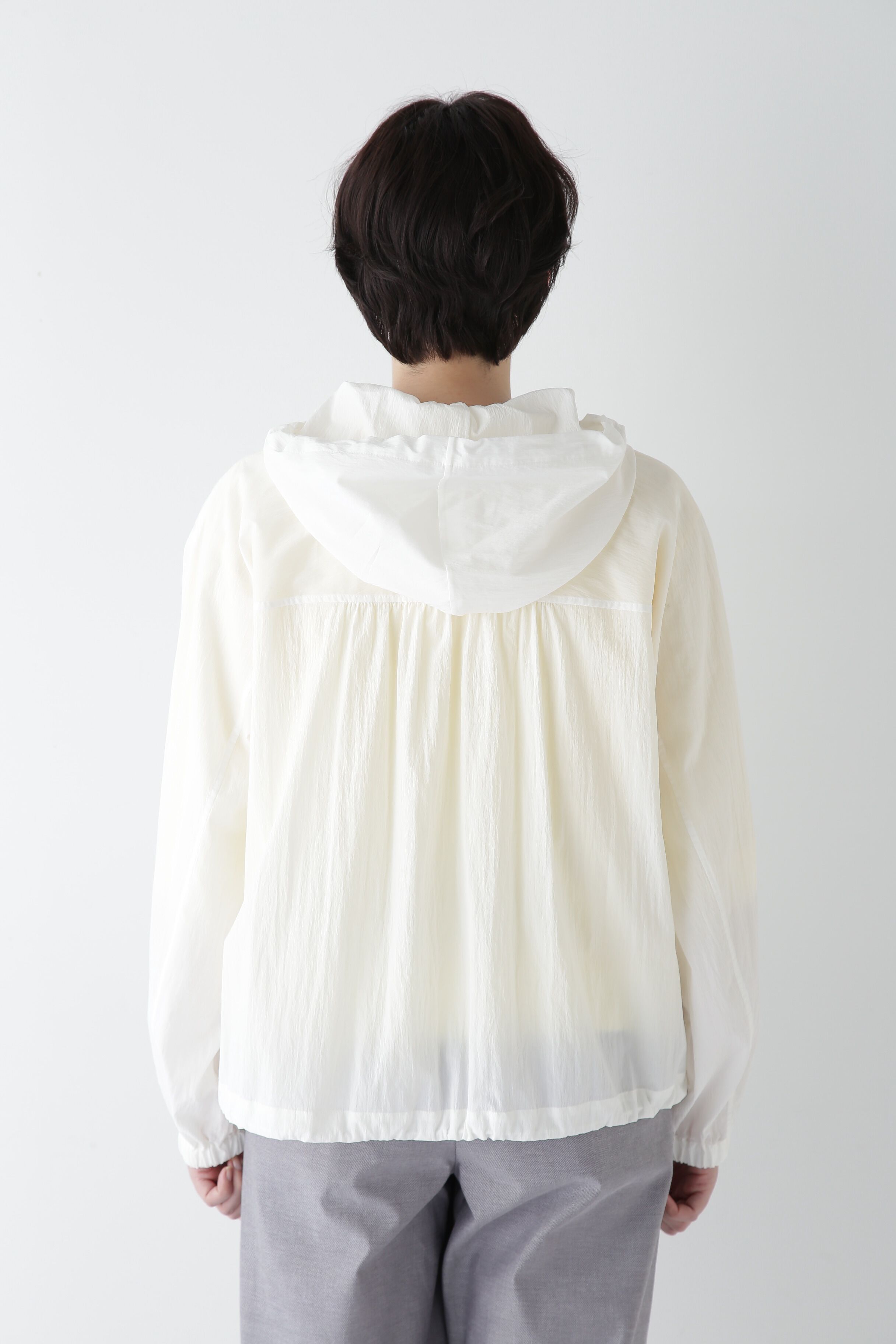  「◆コットンナイロンタイプライターシアーフーディーブルゾン」|ブルゾン・スタジャン|