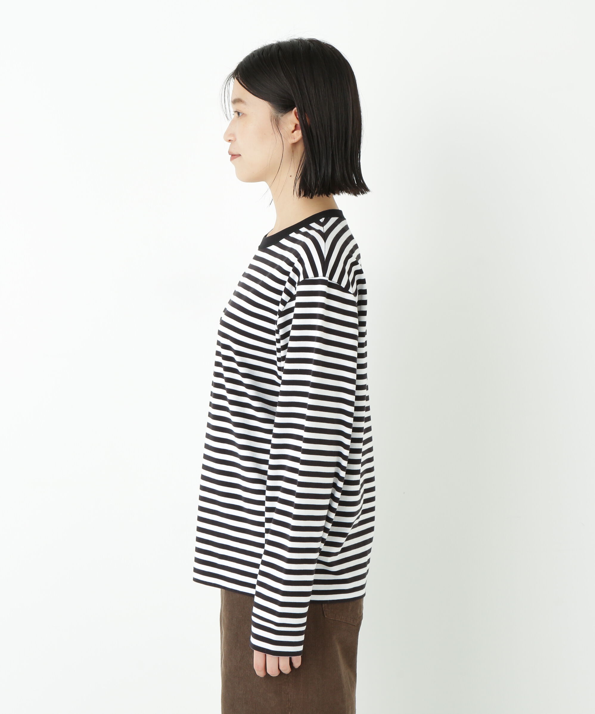  「◆ゼロロックコットンスムースボーダーカットソー」|Tシャツ・カットソー|