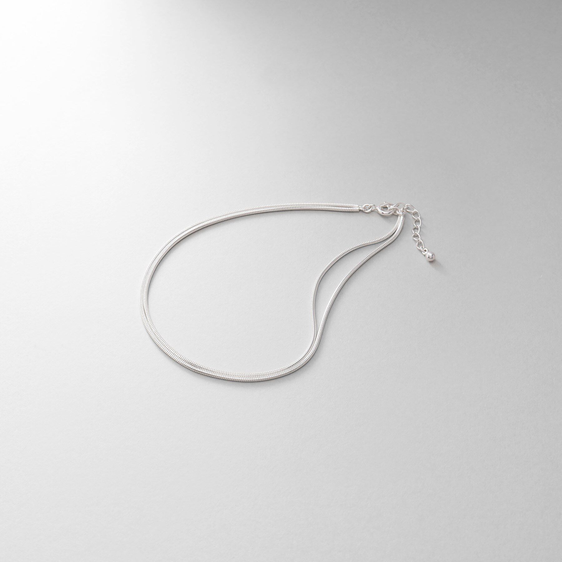 COCOSHNIK ONKITSCH「シルバー スネークチェーン ダブルアンクレット」|アンクレット|シルバー(600)