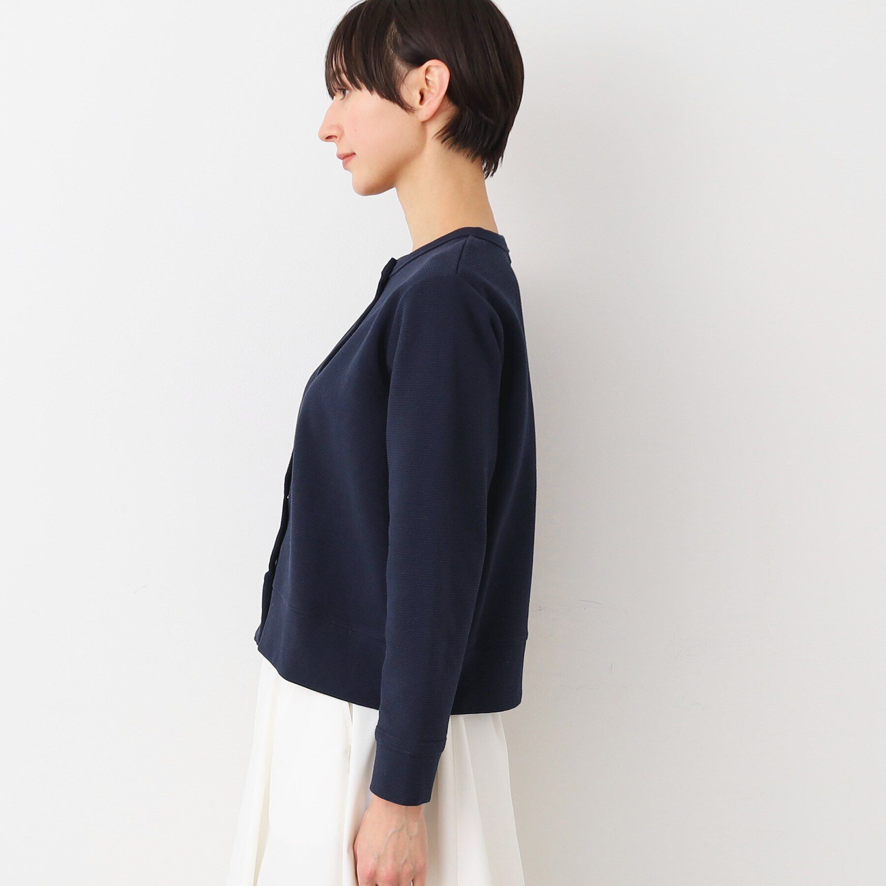 Dessin「【洗える】メタルボタンクルーネックカーディガン（S～L）」|カーディガン|