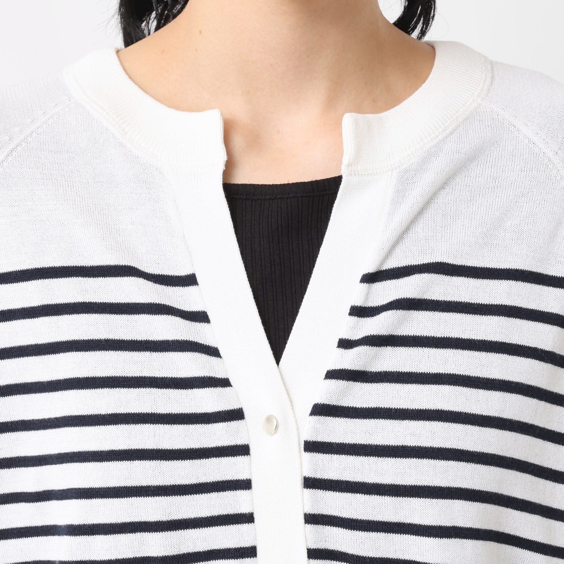 Dessin「【洗える】キーネックカーディガン」|カーディガン|