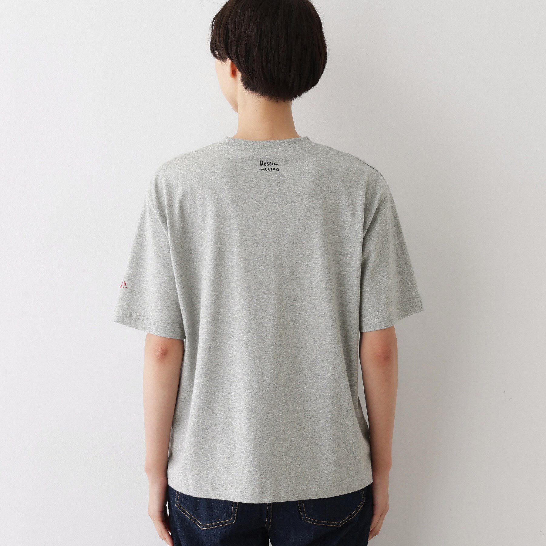 Dessin「【ユニセックス/リンクコーデ】刺繍Tシャツ」|Tシャツ・カットソー|