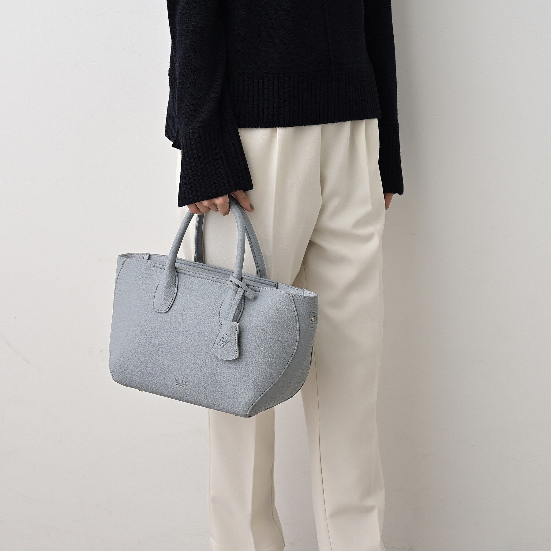 Dessin「【2WAY】シュリンク合皮トートバッグ」|トートバッグ|ブルー(091)