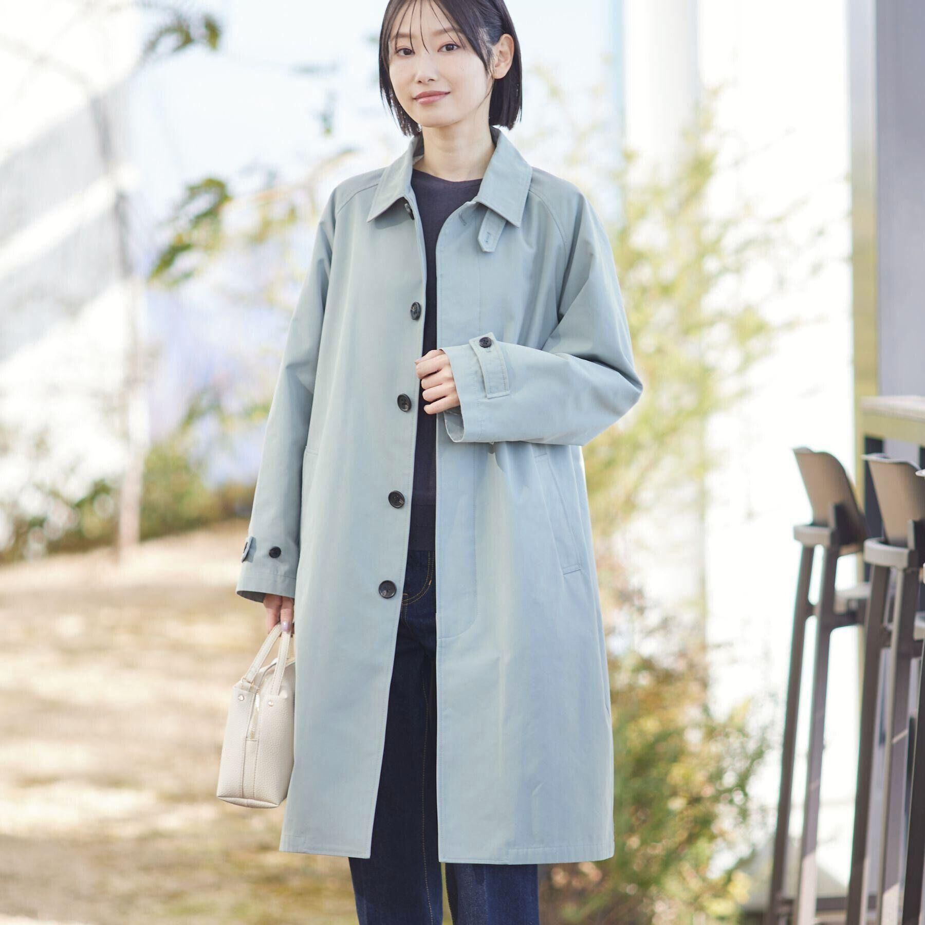 Dessin「【ユニセックス】シャンブレートレンチコート」|トレンチコート|ブルー(092)