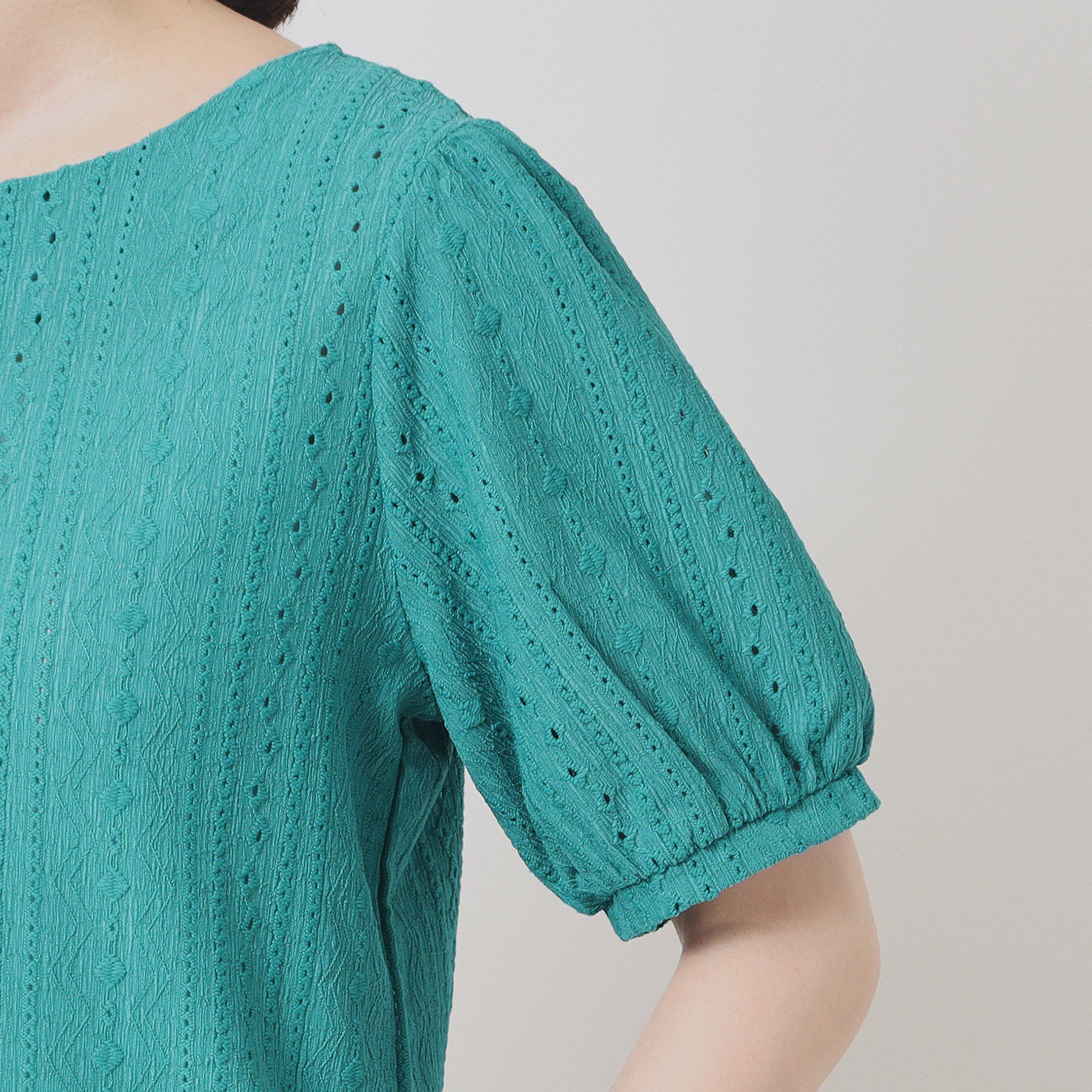 ITS&rsquo;DEMO「【手洗い可】レーシーふくれジャカードプルオーバー」|Tシャツ・カットソー|