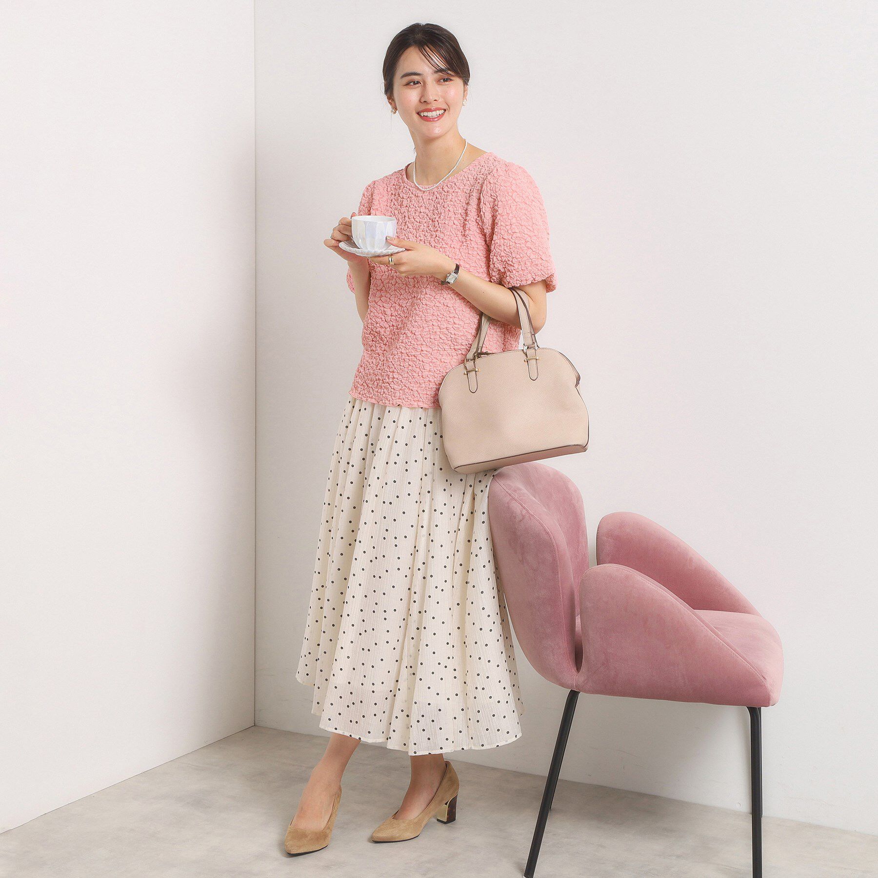 ITS&rsquo;DEMO「【手洗い可】ふくれジャカードプルオーバー」|Tシャツ・カットソー|