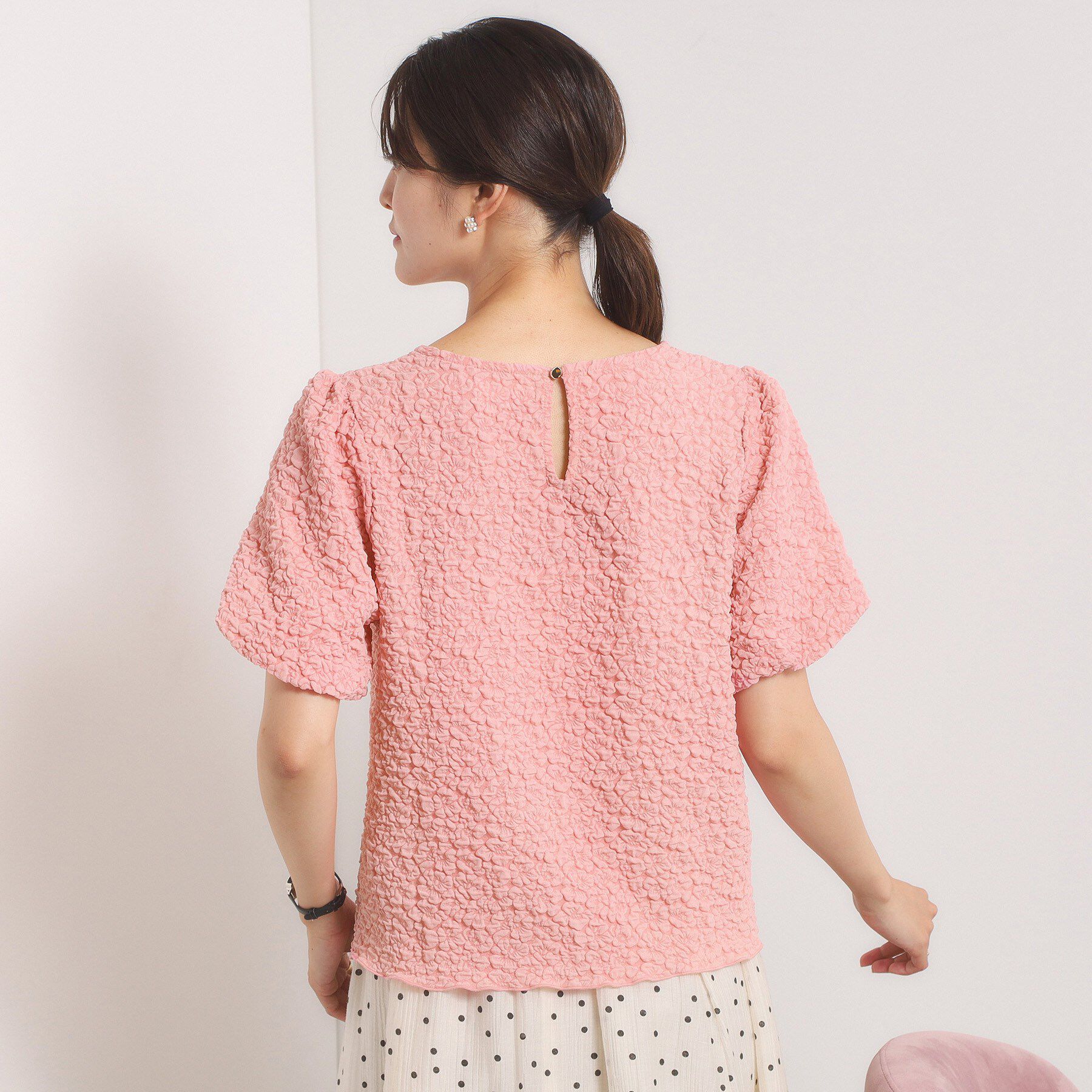 ITS&rsquo;DEMO「【手洗い可】ふくれジャカードプルオーバー」|Tシャツ・カットソー|