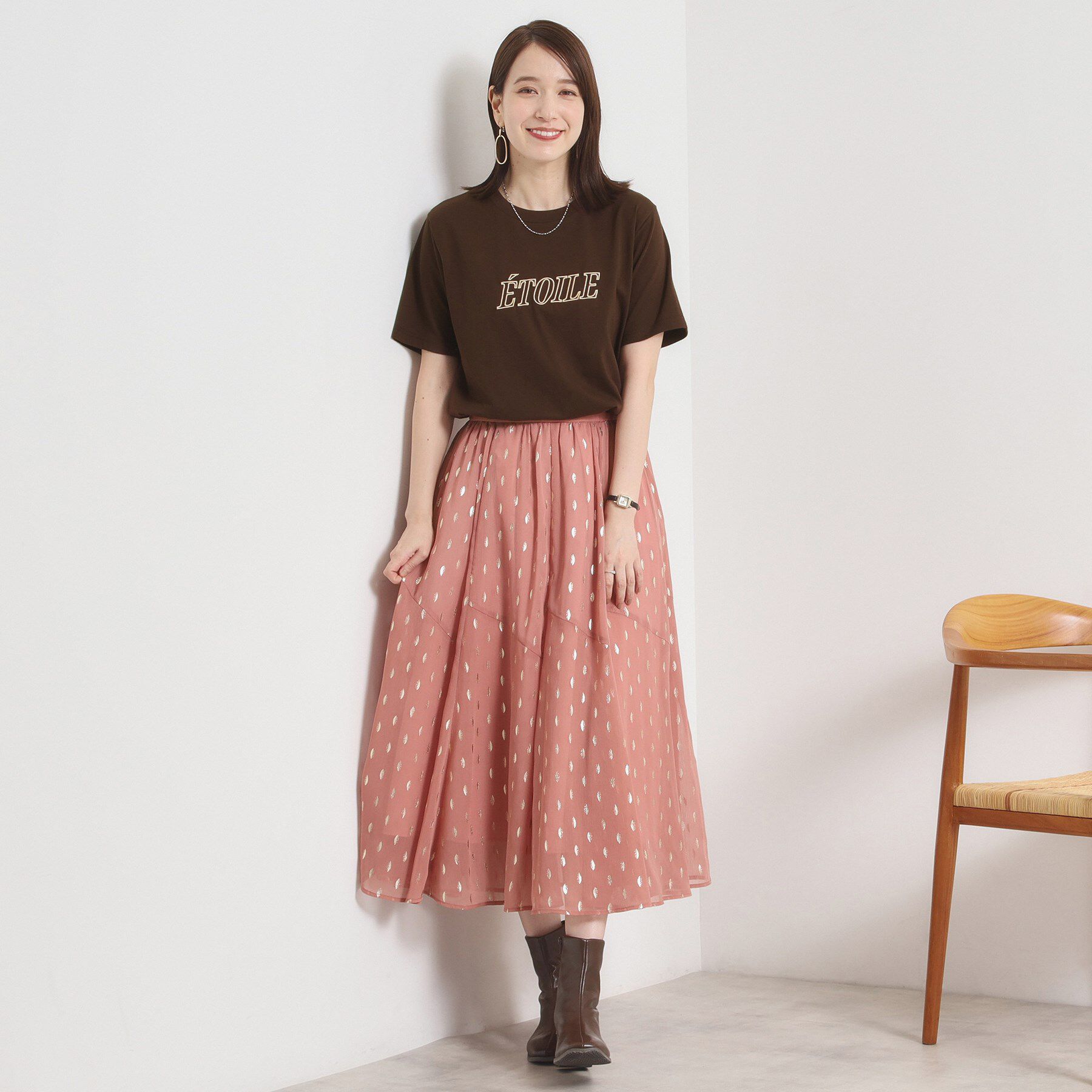 ITS&rsquo;DEMO「【手洗い可】刺繍ロゴTシャツ」|Tシャツ・カットソー|