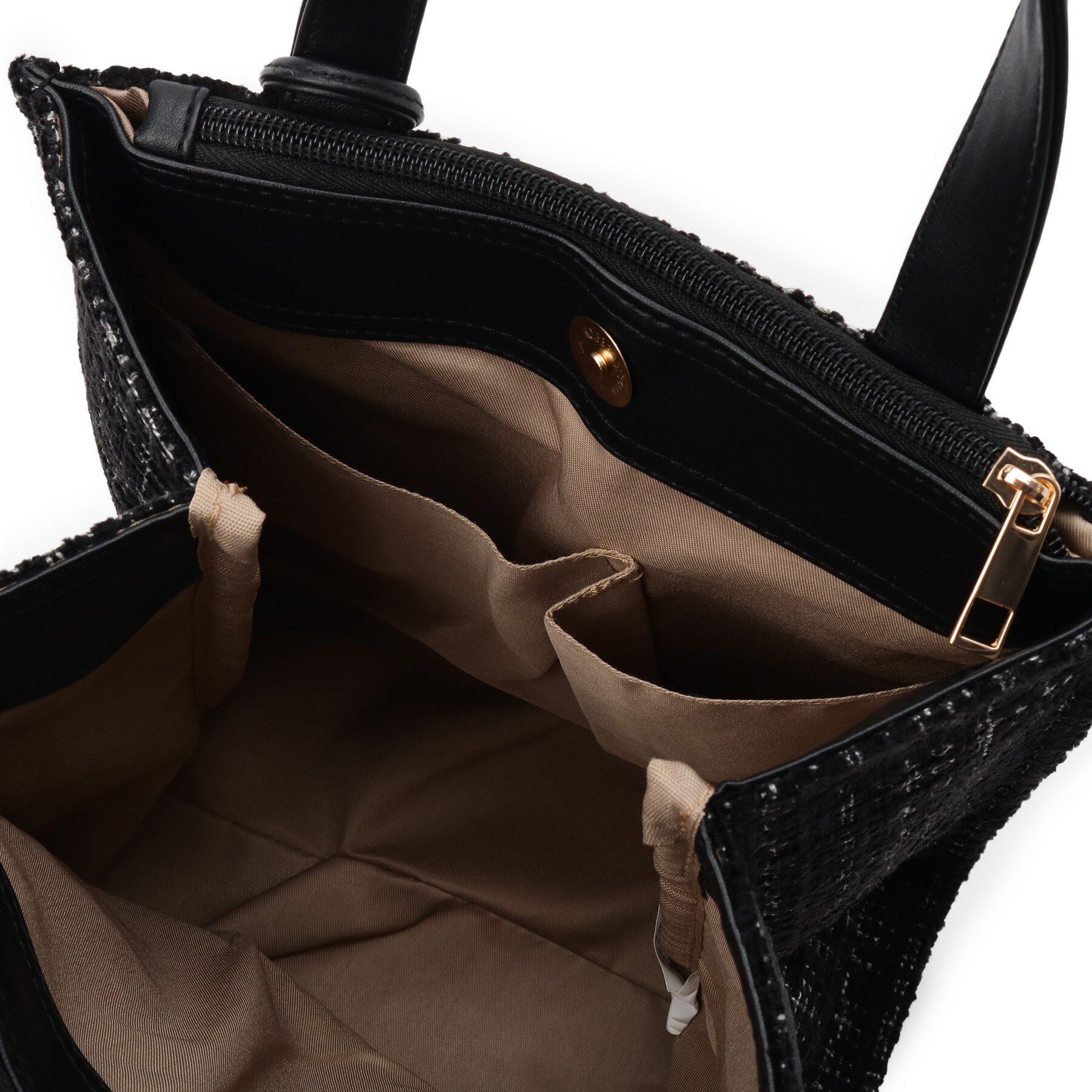 ITS&rsquo;DEMO「ツイードタッセルミニトート」|ハンドバッグ|