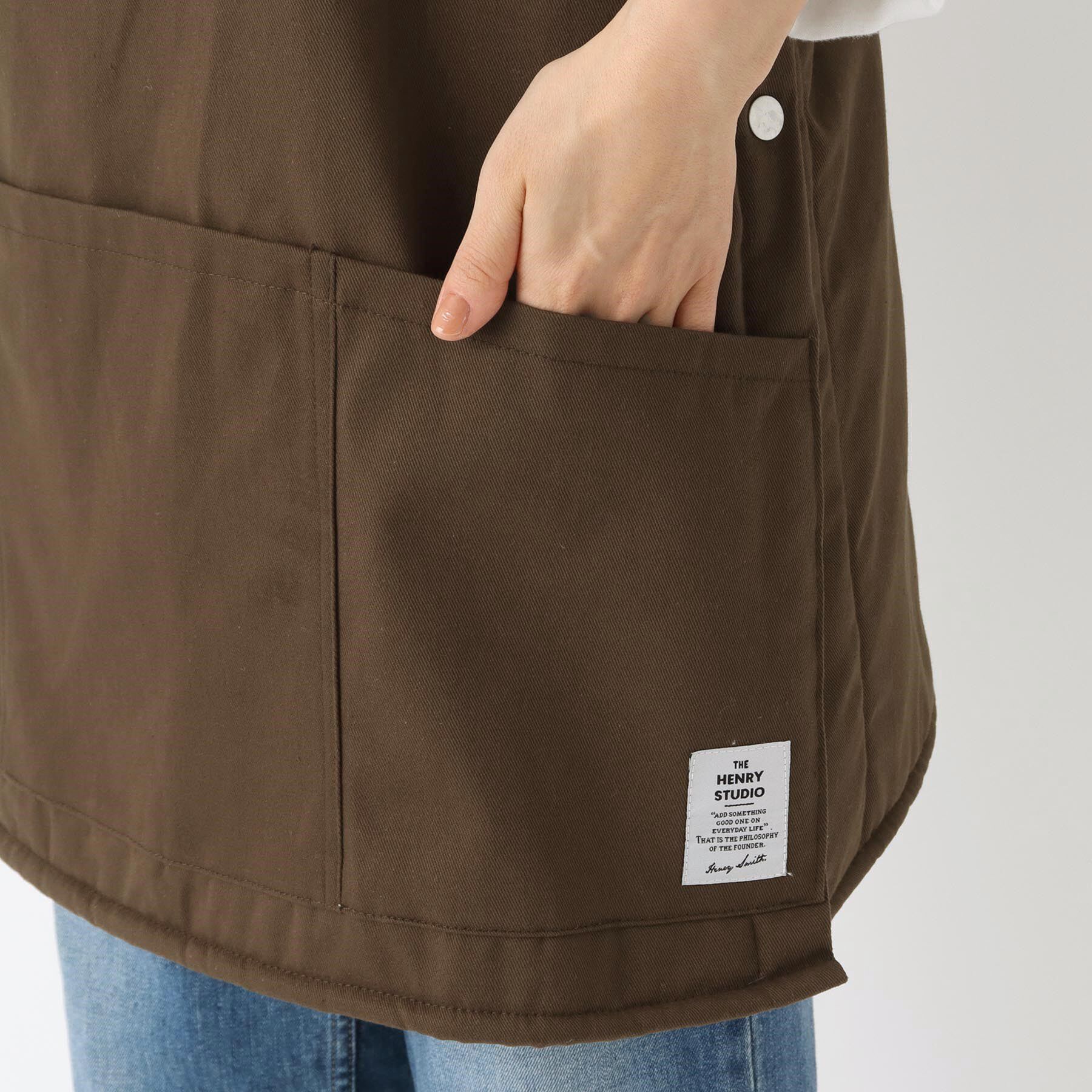 212 KITCHEN STORE「ヘンリースタジオ 裏ボアビブエプロン KH」|食器・キッチングッズ|