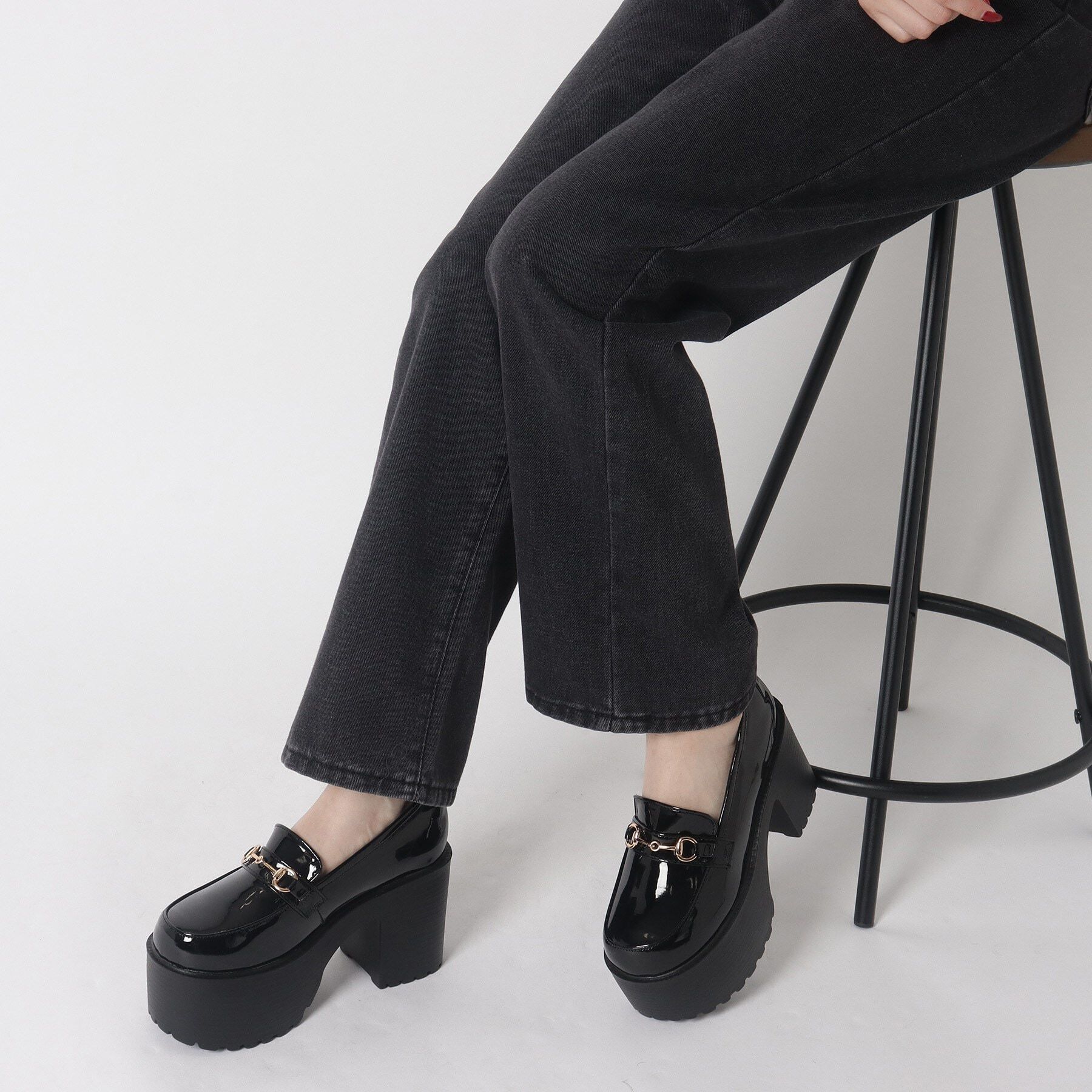 csT&P「厚底ビット付きローファーパンプス」|パンプス|