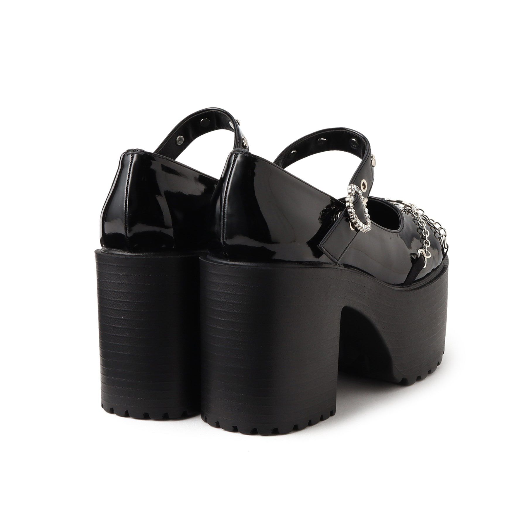 csT&P「厚底ハート付きチェーンパンプス 24SS」|パンプス|