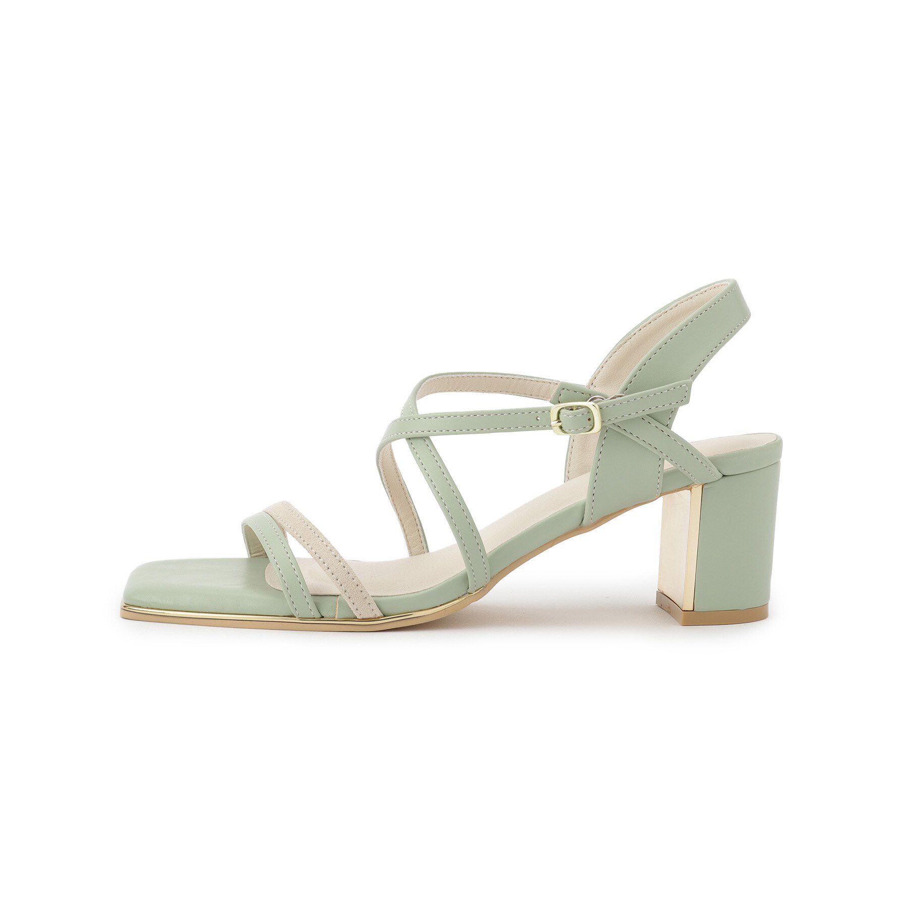 ESPERANZA「プレートヒールクロスベルトサンダル」|サンダル|