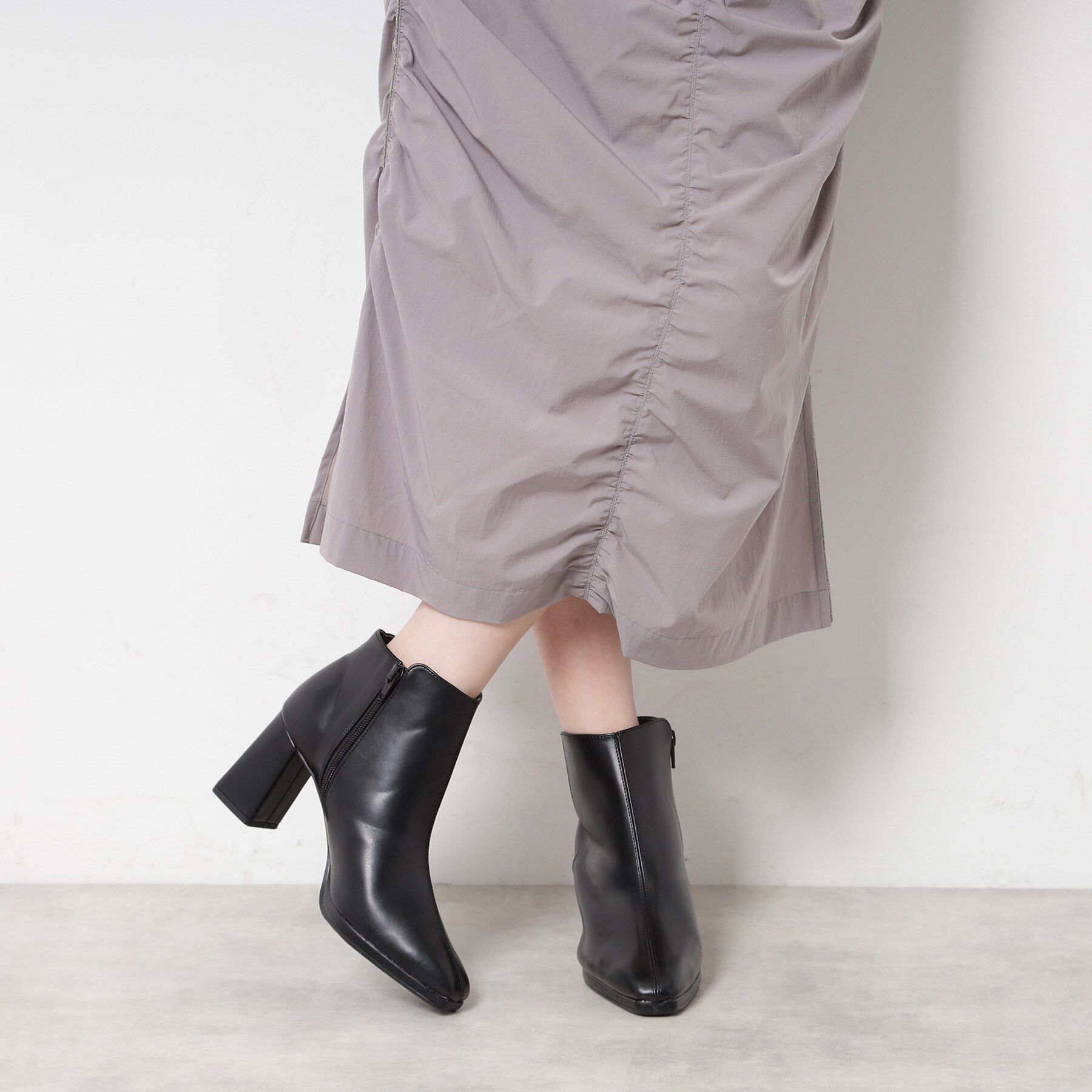 ESPERANZA「ブロックヒールショートブーツ」|ショートブーツ|