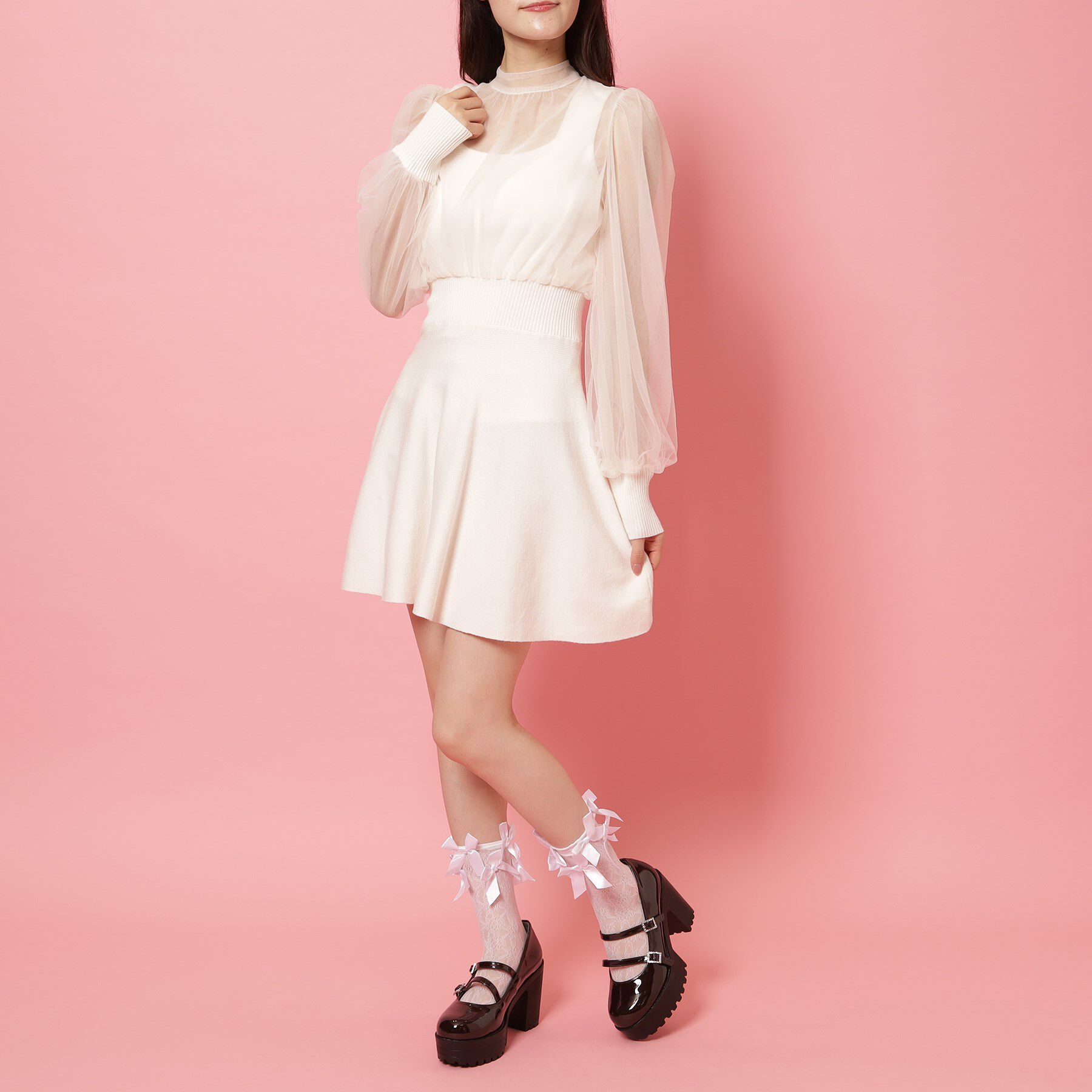 csT&P「厚底キラキラダブルストラップパンプス」|パンプス|