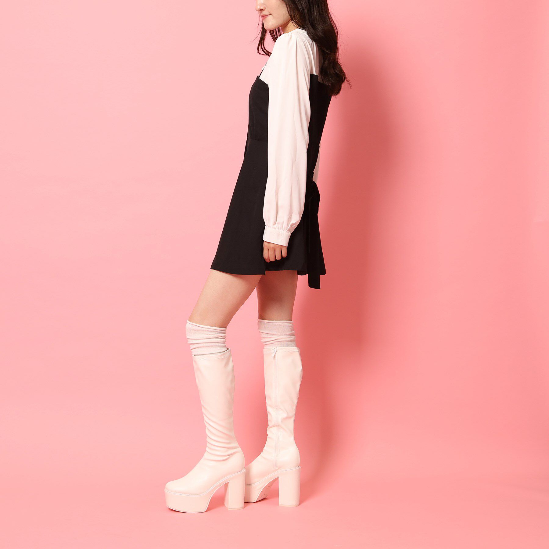 csT&P「厚底プレーンブーツ」|ショートブーツ|