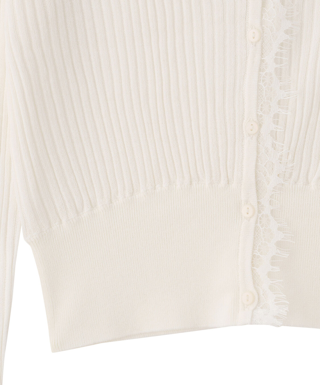 COCO DEAL「シアーリブレースカーディガン」|カーディガン|