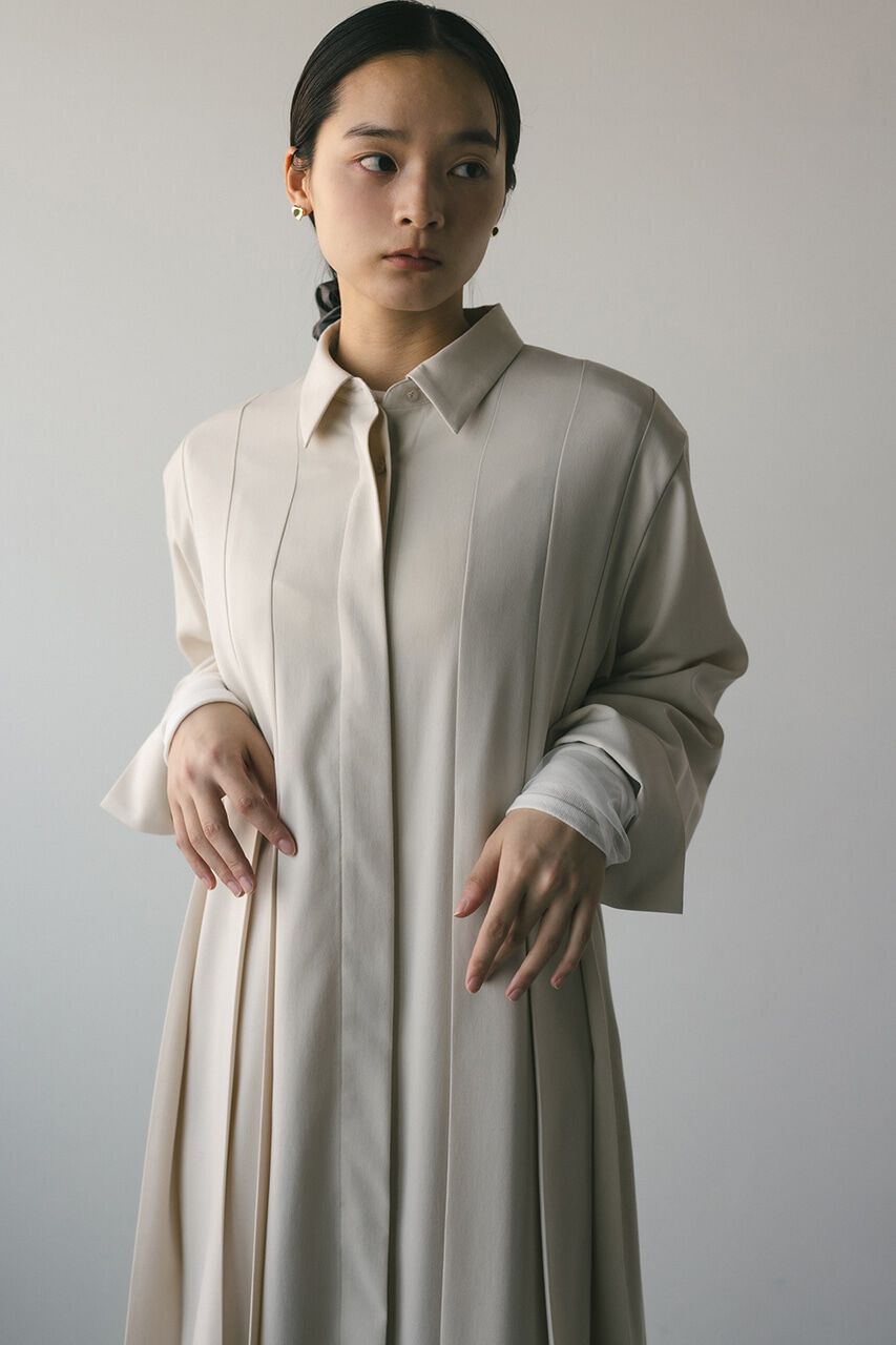 STYLEMIXER「ワイドプリーツシャツワンピース」|ワンピース|