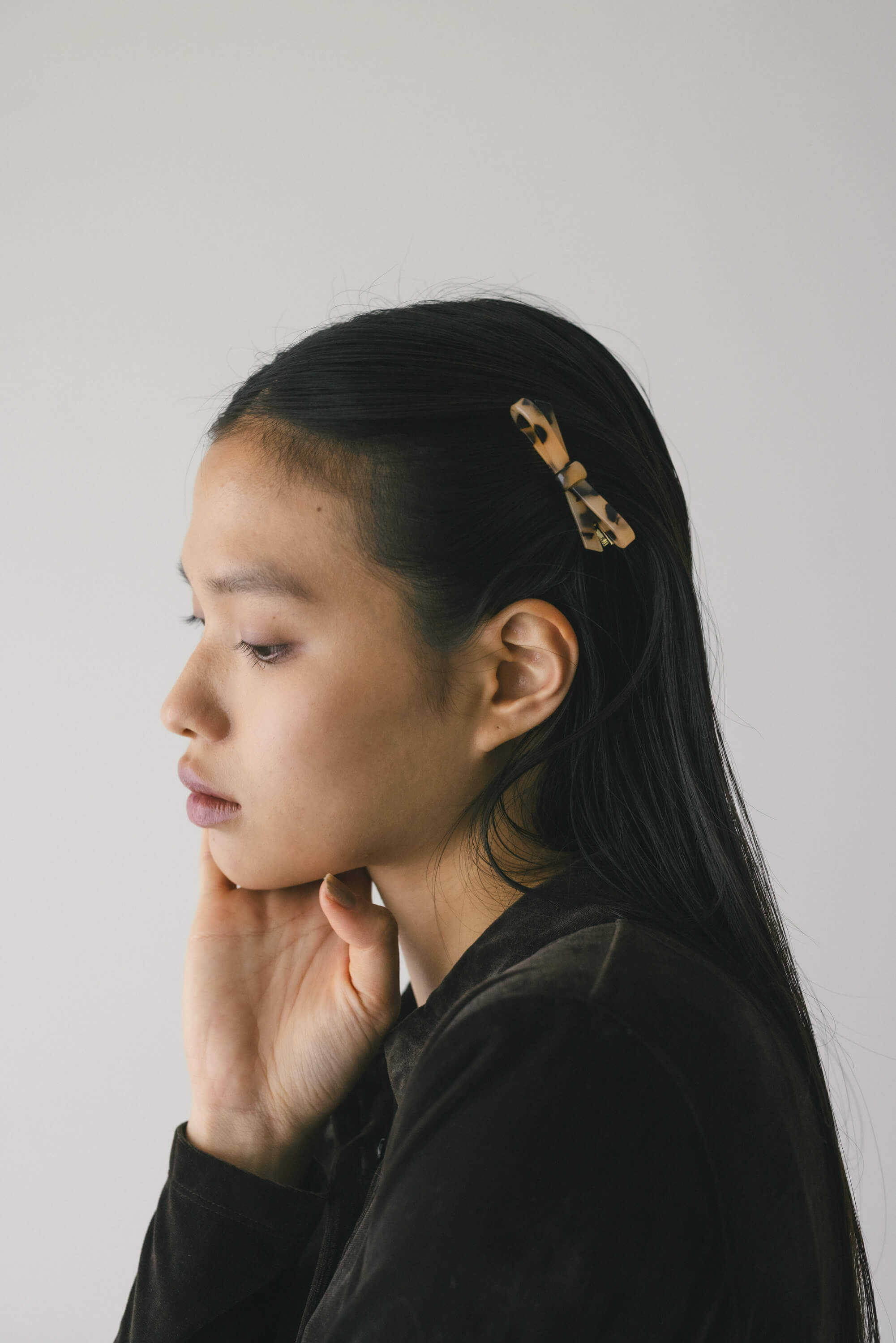 STYLEMIXER「リボンミニヘアクリップ」|その他|柄BEG5