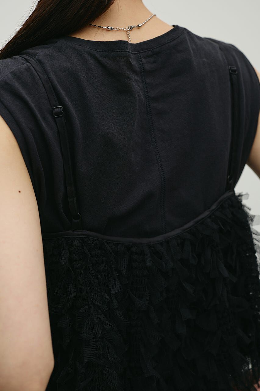 STYLEMIXER「チュールフリルキャミ」|キャミソール|