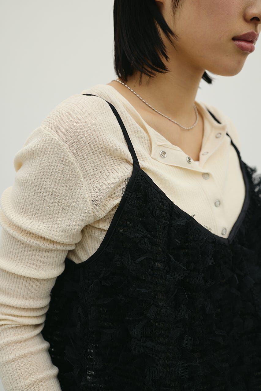 STYLEMIXER「チュールフリルキャミ」|キャミソール|