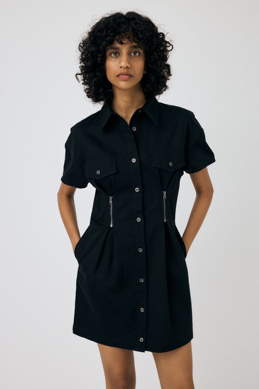 MOUSSY「WAIST ZIP UP ドレス」|ワンピース|