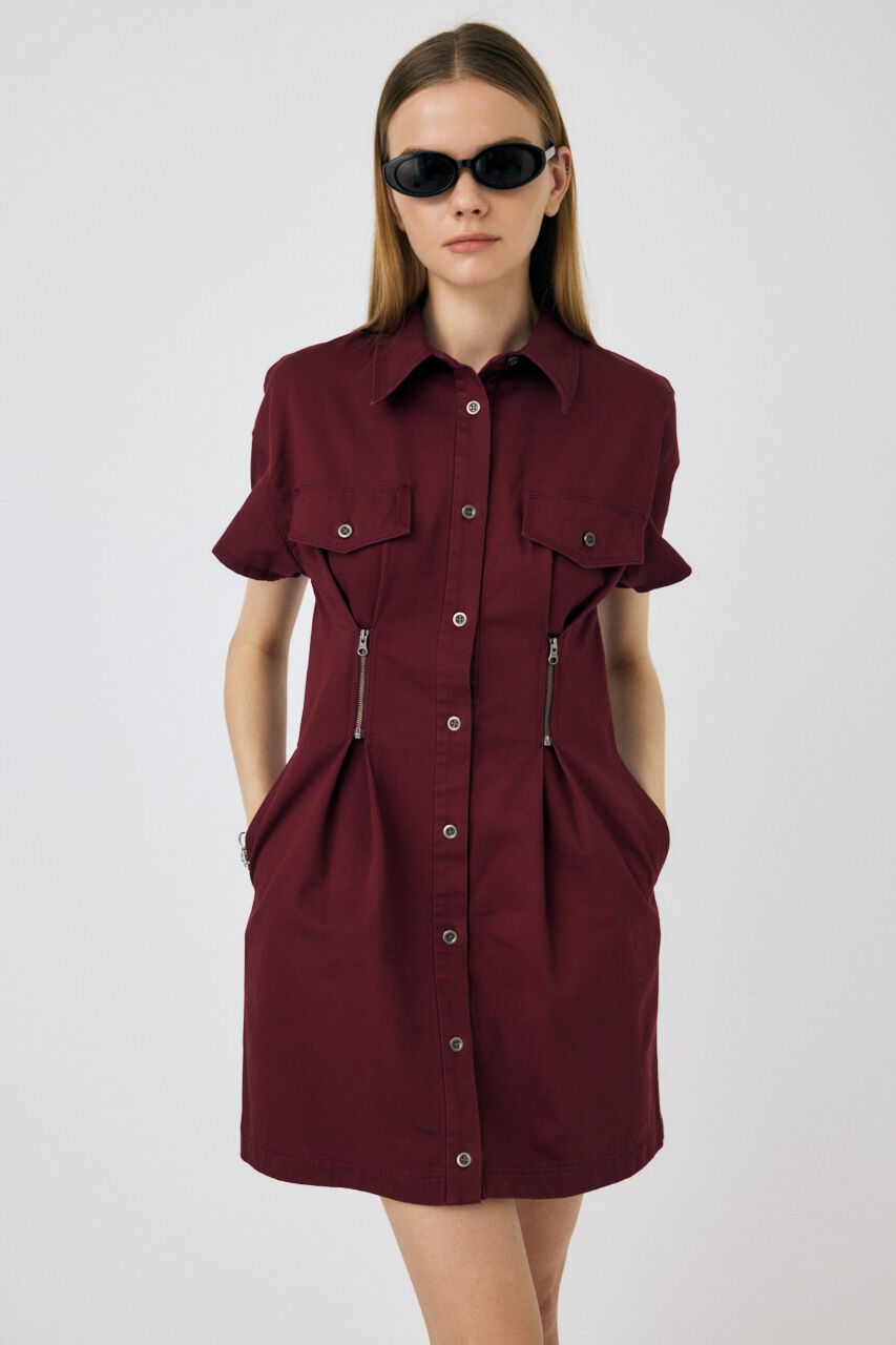 MOUSSY「WAIST ZIP UP ドレス」|ワンピース|