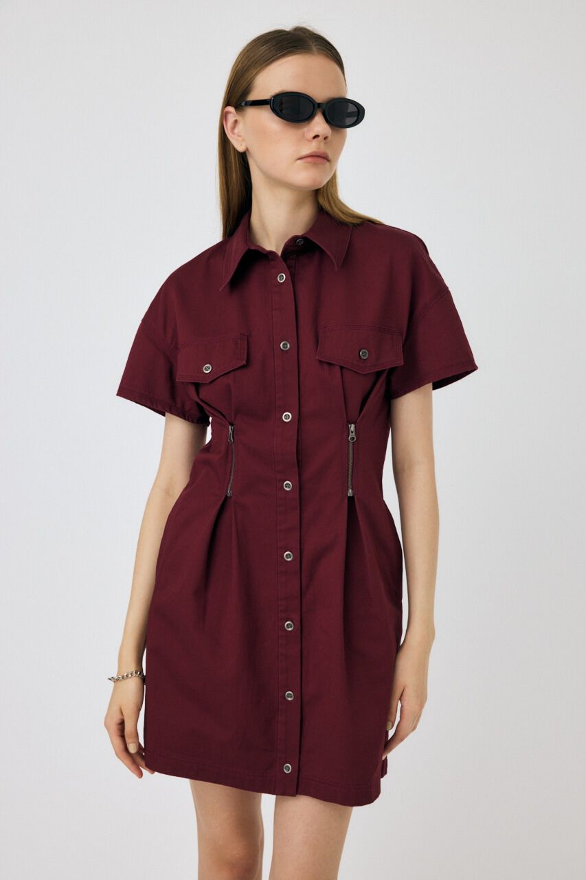 MOUSSY「WAIST ZIP UP ドレス」|ワンピース|