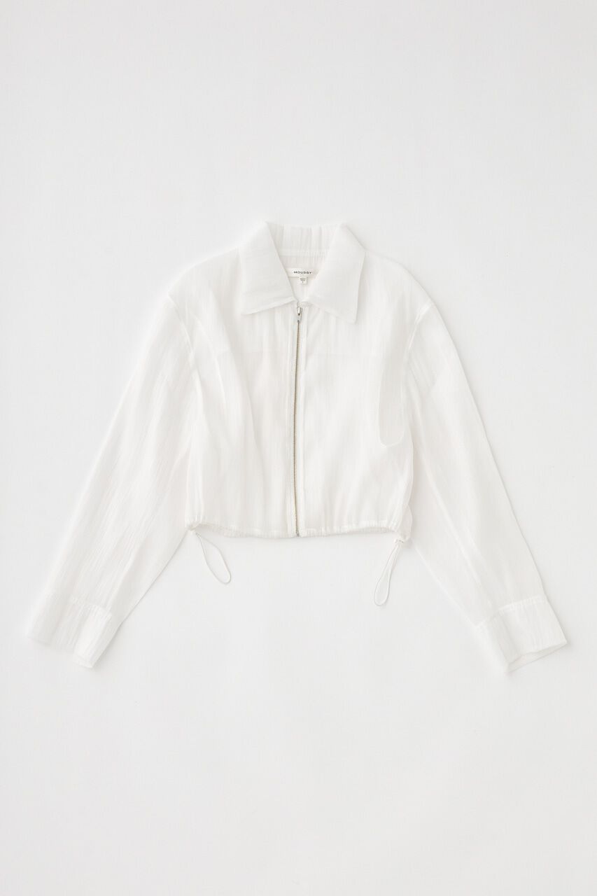 MOUSSY「SHEER CROPPED ジャケット」|シャツ・ブラウス|