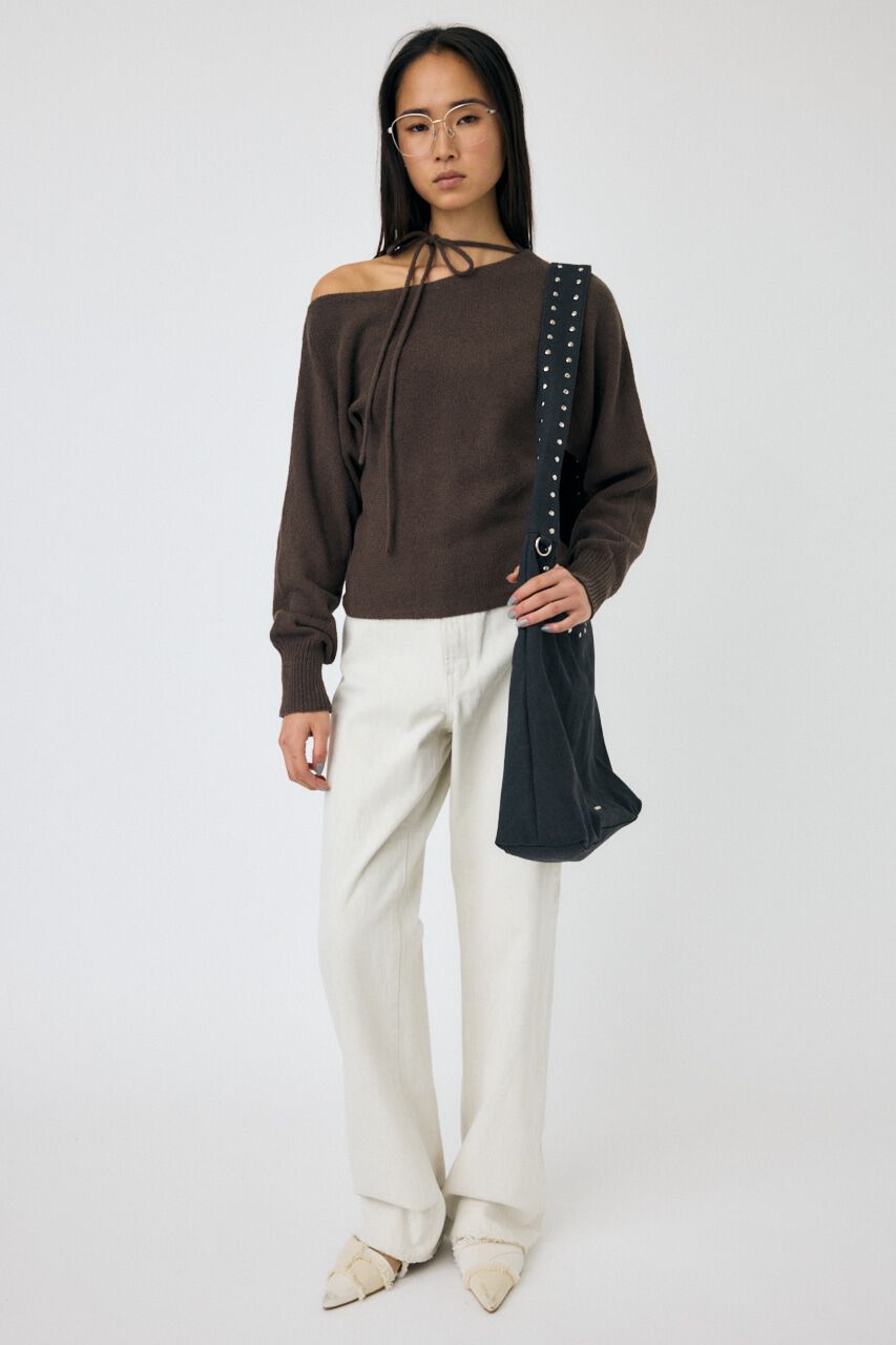 MOUSSY「ONE SHOULDER ニットトップス」|ニット・セーター|