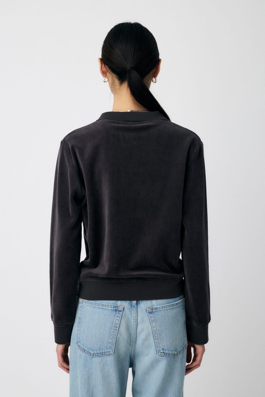 MOUSSY「VELOUR POLO ロングスリーブＴシャツ」|Tシャツ・カットソー|